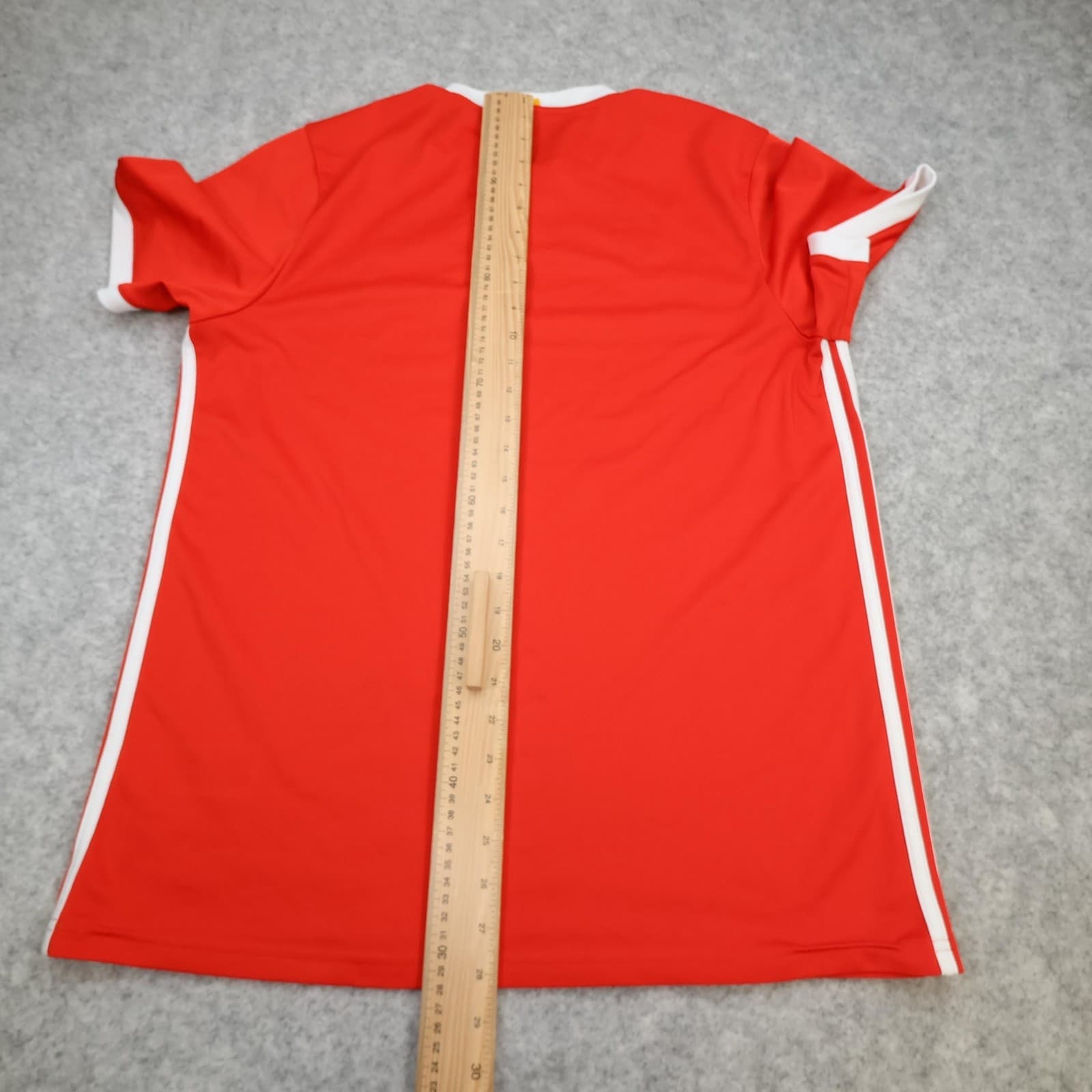 Wales Home Shirt Mens Large Red Football 2018 2019 Adidas Soccer Jersey photo 9