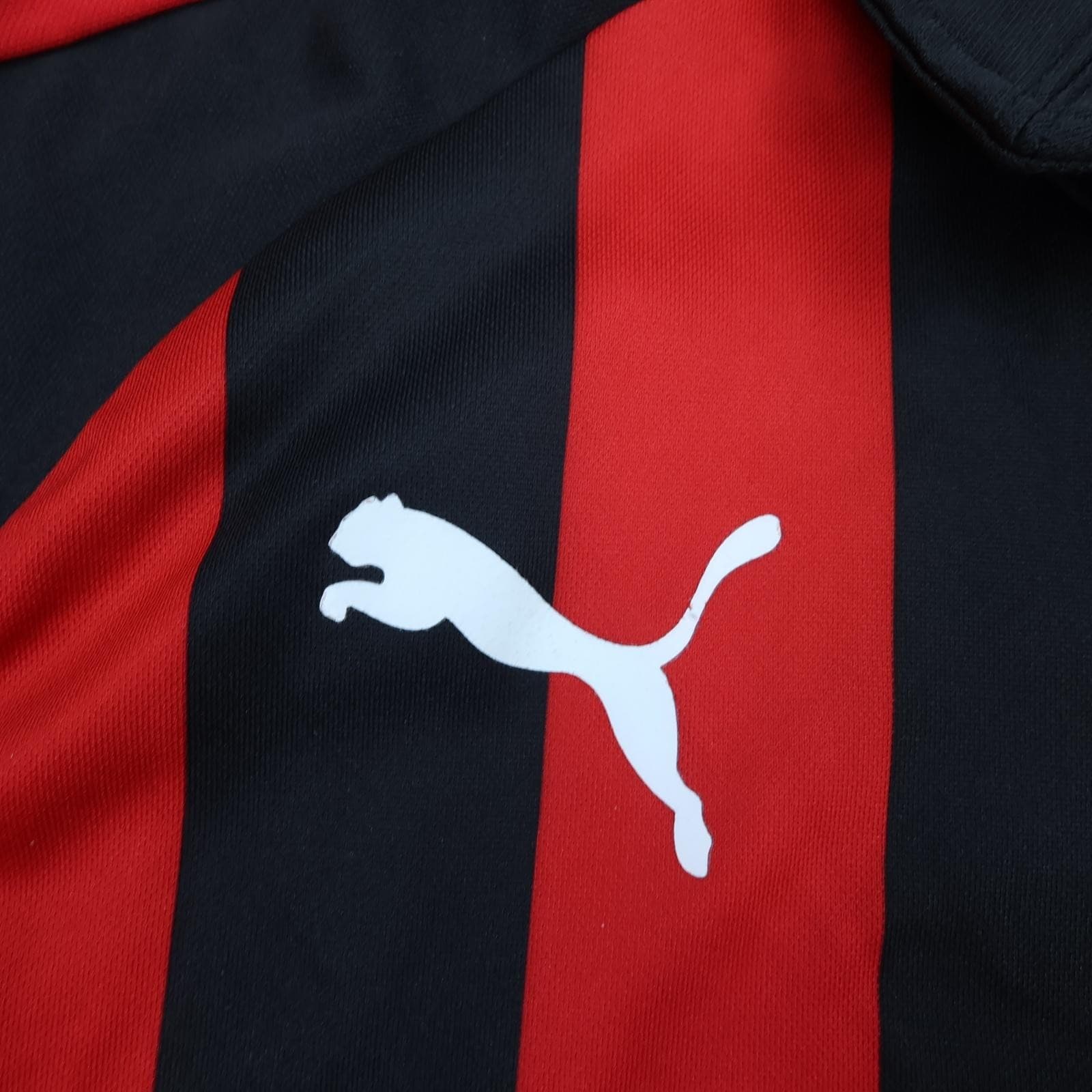 AC Milan Shirt Mens Medium Red Black Home 2018 2019 Football Puma Fly Emirates photo 5