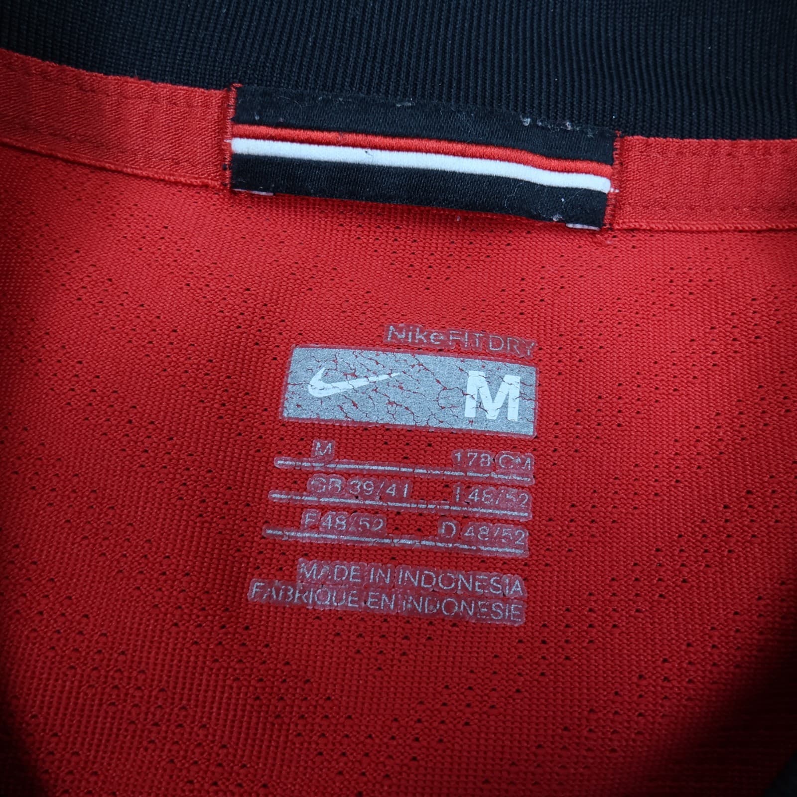 Manchester United Shirt Medium Red Home Kit 2009 2010 Nike Soccer Jersey photo 9