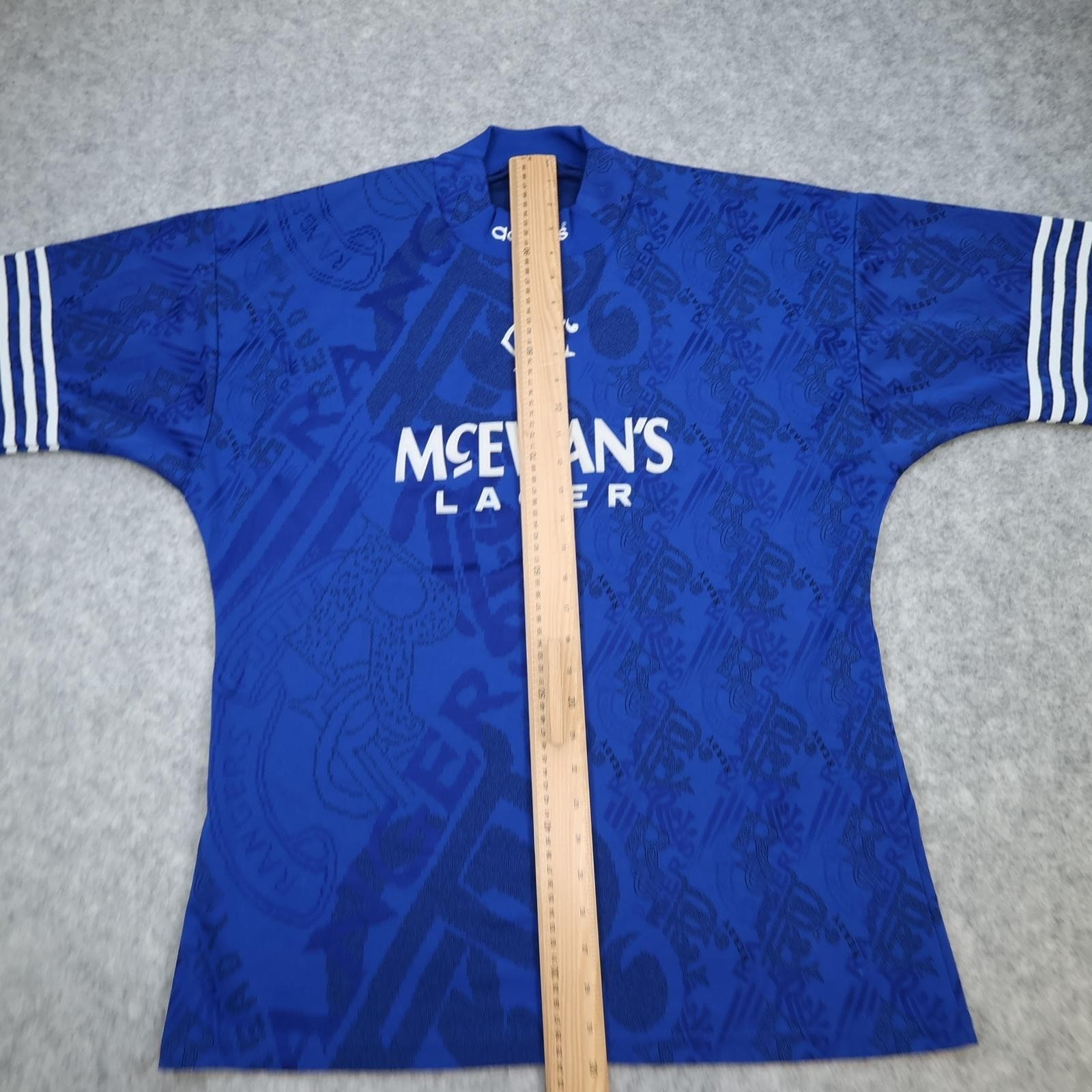 Vintage Rangers Shirt Mens XL Blue Home 1994 1996 Football Adidas McEwan's photo 10