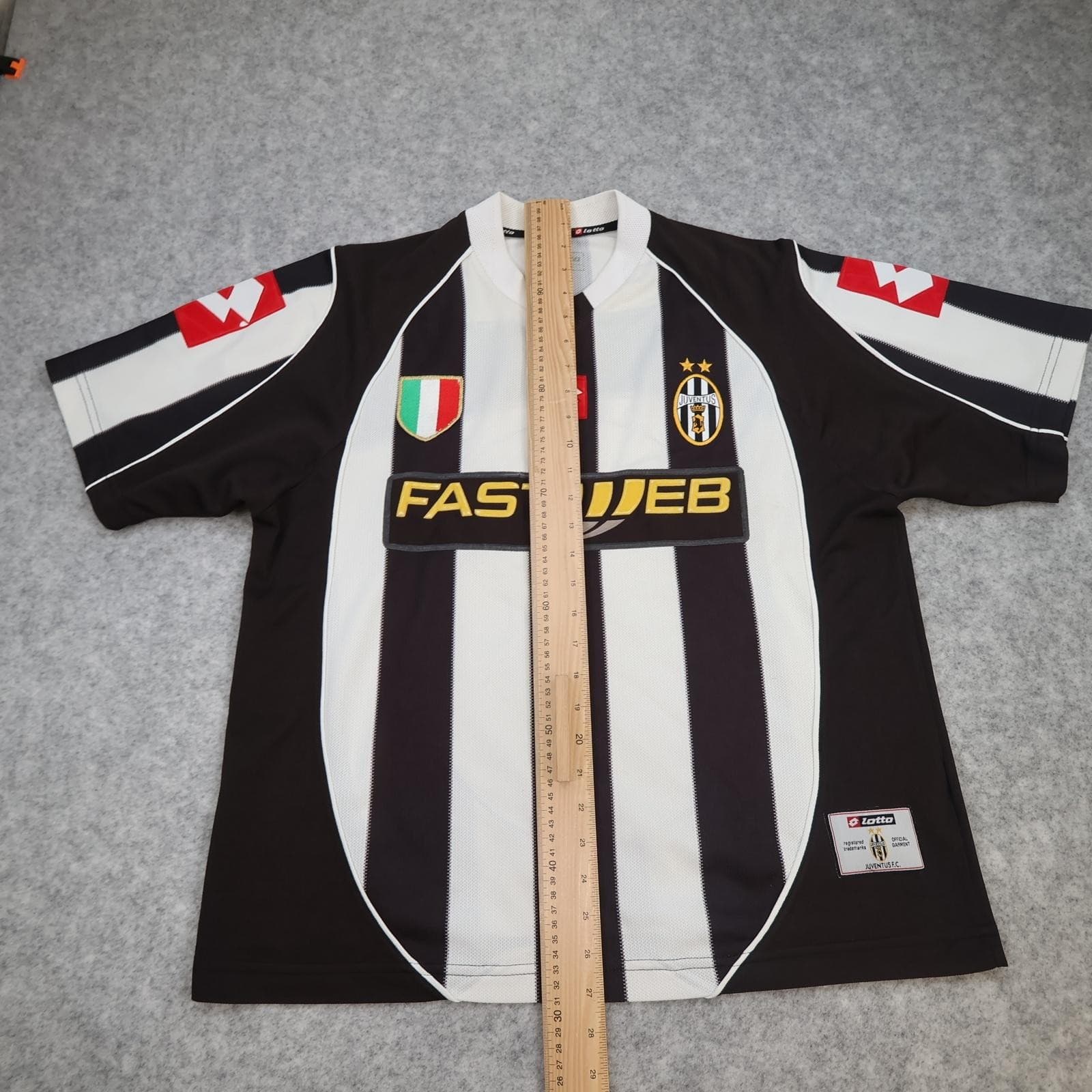 Vintage Juventus Shirt Mens Large White Home 2002 2003 Football Lotto Fastweb photo 13