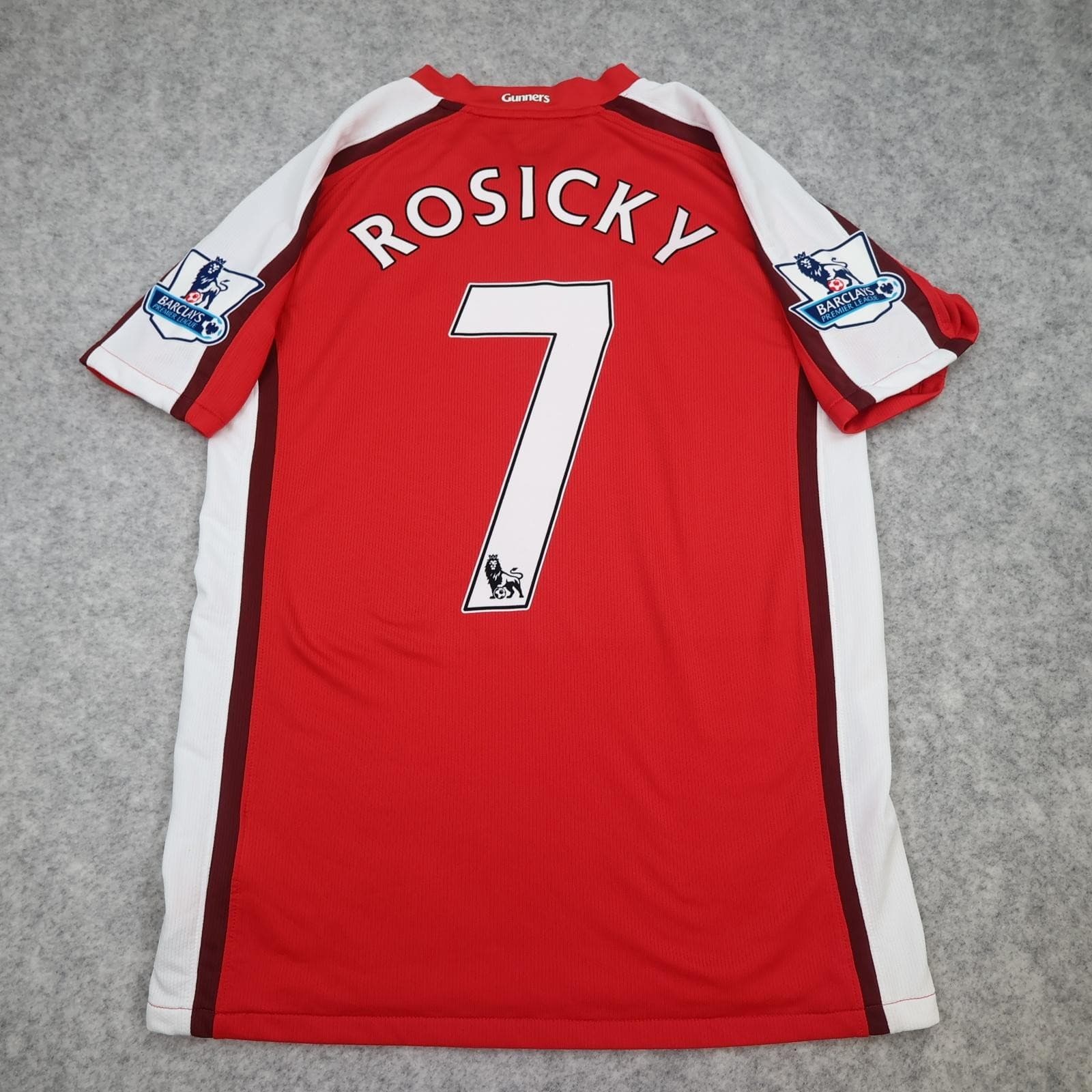 Arsenal Shirt Mens Small Red Home 2008 2010 EPL Nike Soccer Jersey Rosicky 7
