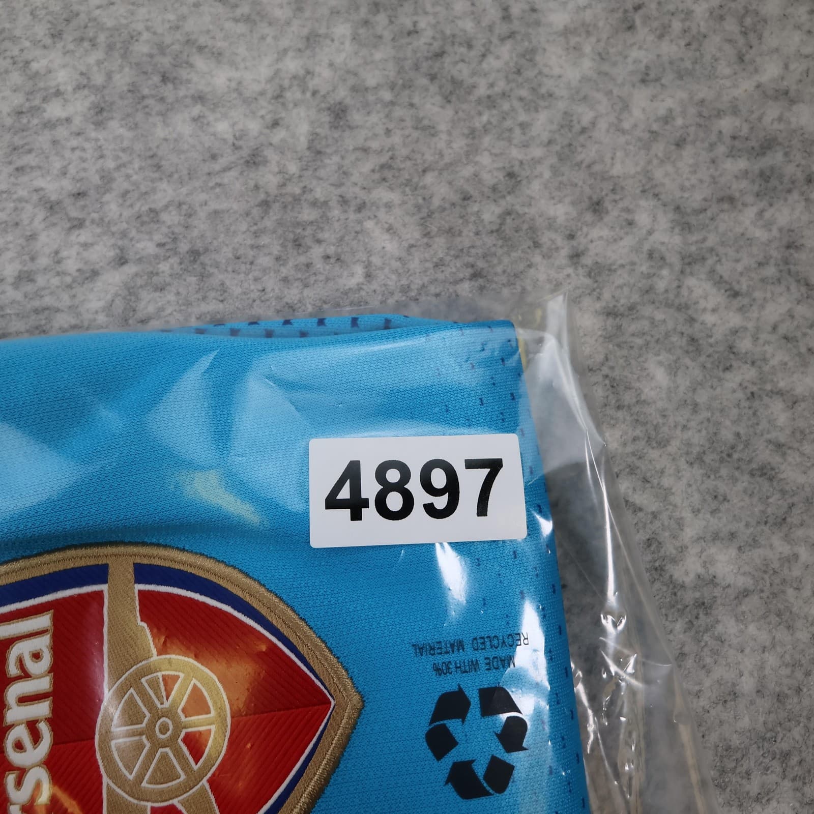 Arsenal Shirt Mens Large Blue Away 2017 2018 Football Puma Fly Emirates photo 15