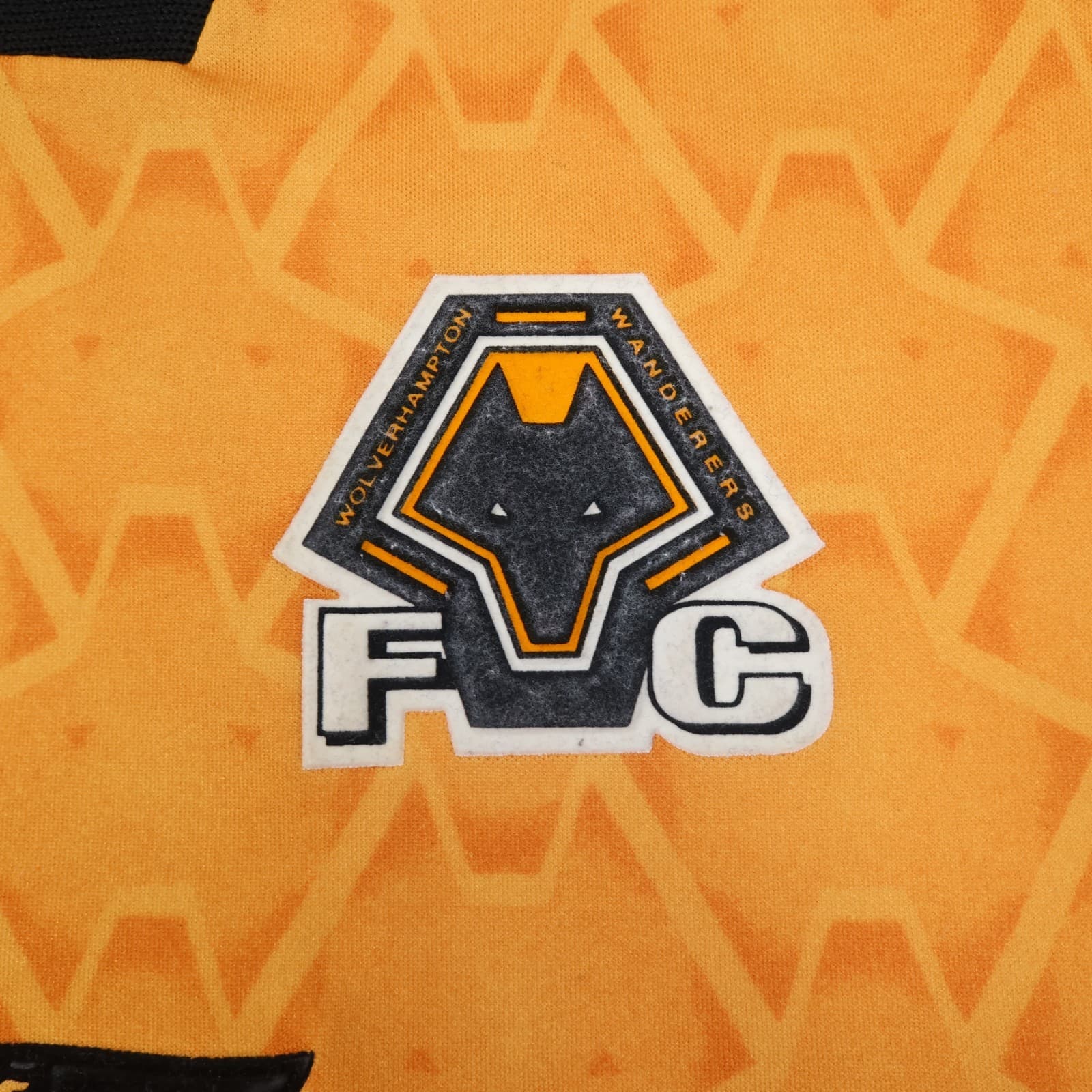 Vintage Wolves Football Shirt Large Orange Home Kit 1996 1998 Puma Jersey L photo 5