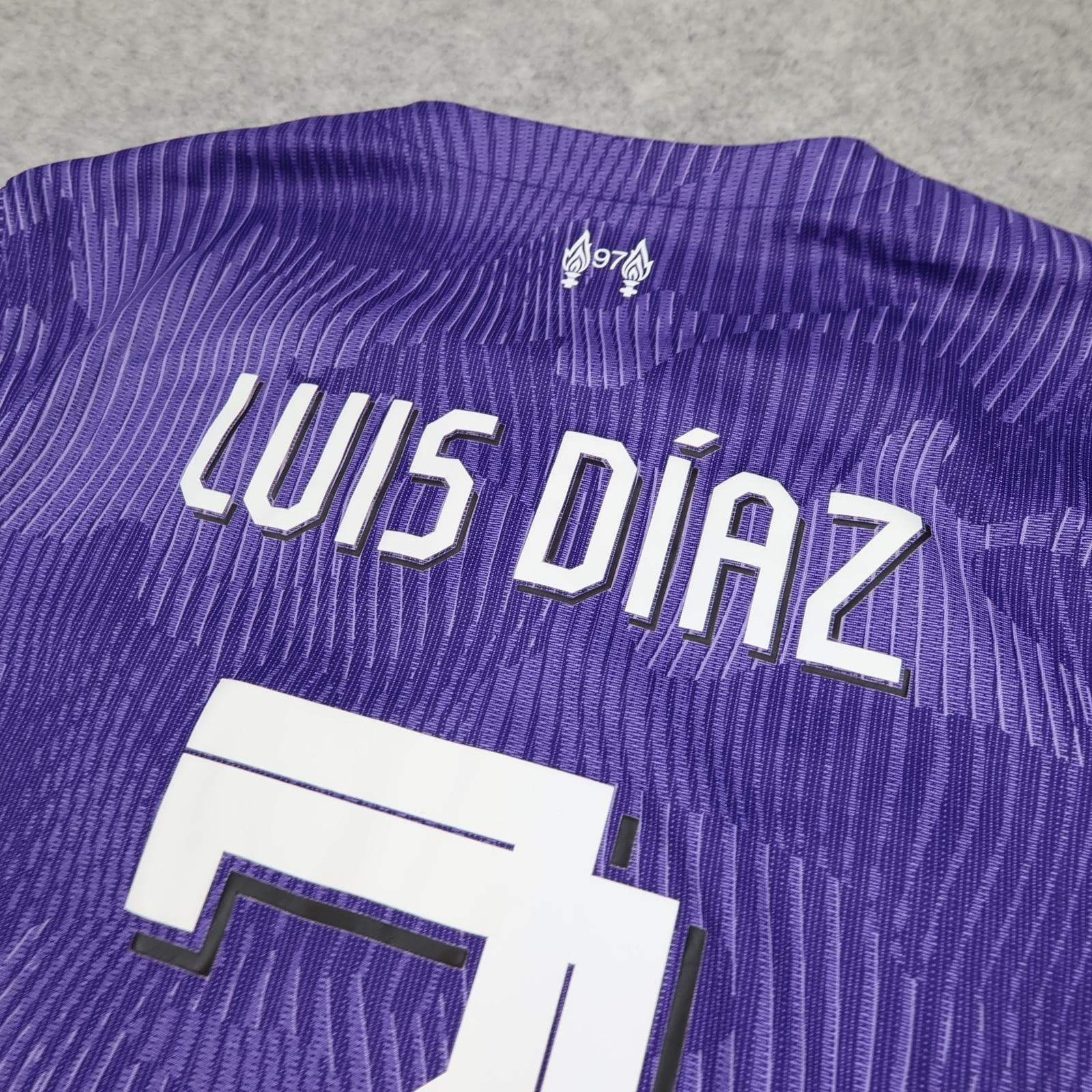 Liverpool Shirt Mens Small Purple 3rd Kit 2023 2024 Football Nike Diaz 7 Jersey photo 8