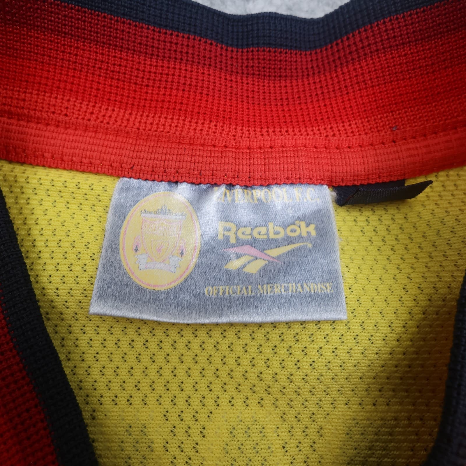 Vintage Liverpool Shirt 2XL Yellow Away Kit 1997 1999 Reebok Jersey 46/48 Fowler photo 9