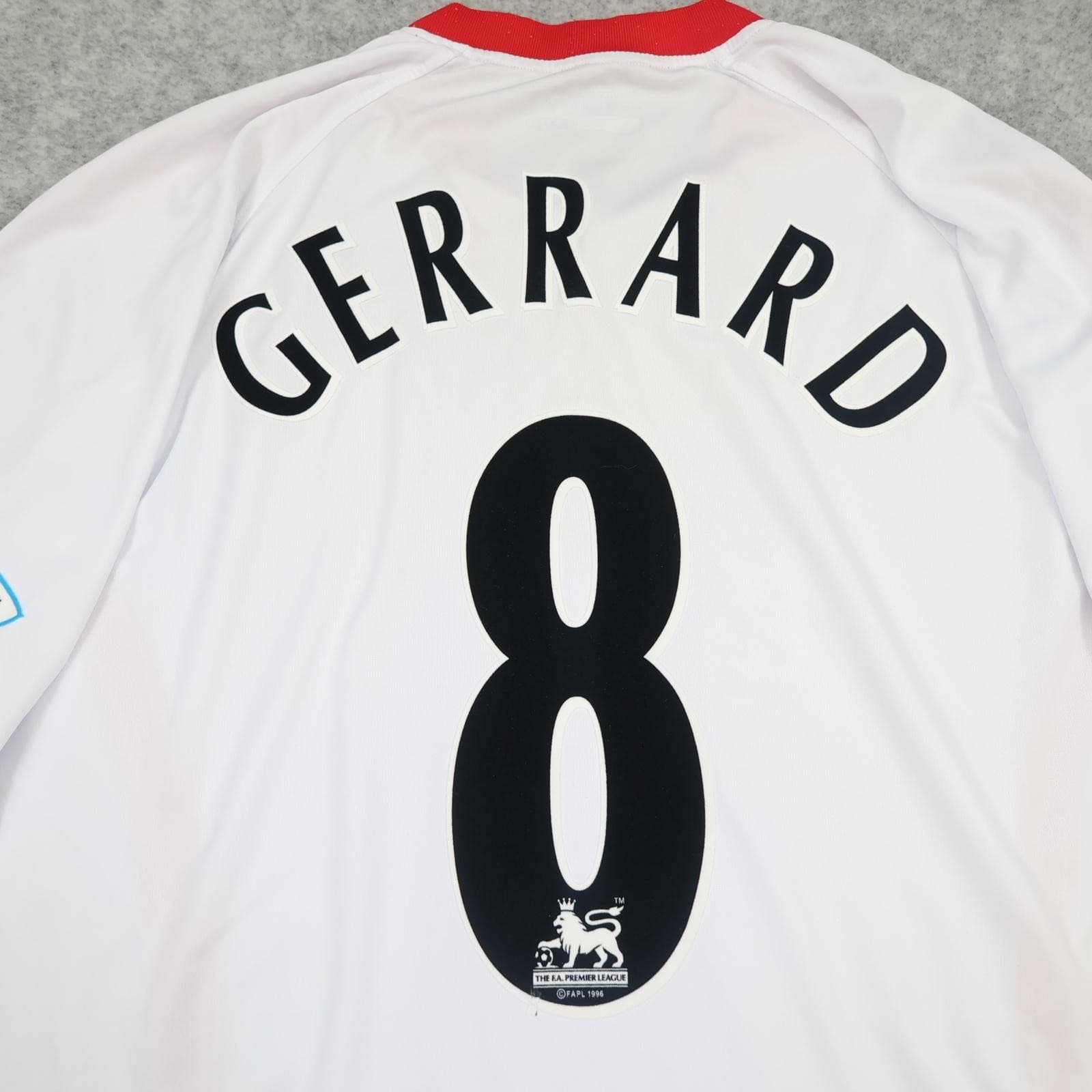 Vintage Liverpool Shirt Mens XL White Away 2005 2006 Football Reebok Gerrard 8 photo 3