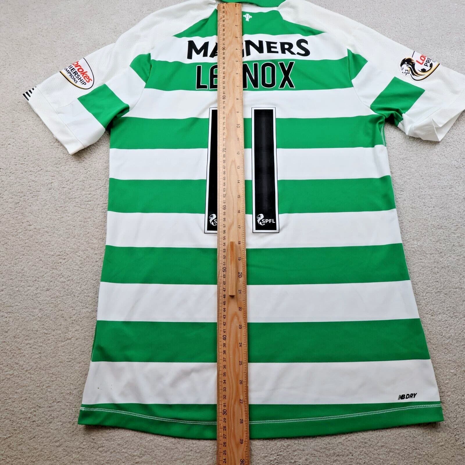 Celtic Football Shirt Large Green Home Kit 2018 2019 New Balance Soccer Jersey photo 12