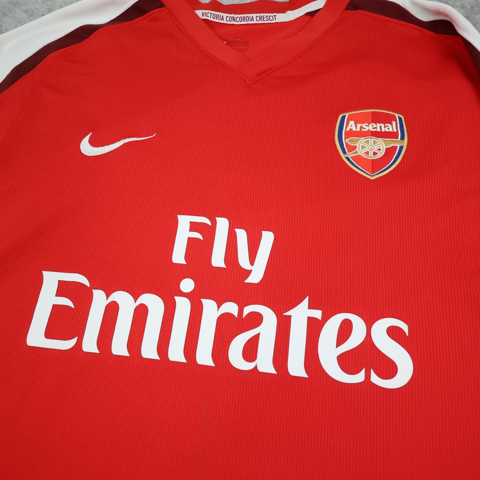 Arsenal Shirt Mens 2XL Red Home Long Sleeve 2008 2010 Nike Fabregas 4 Jersey photo 3