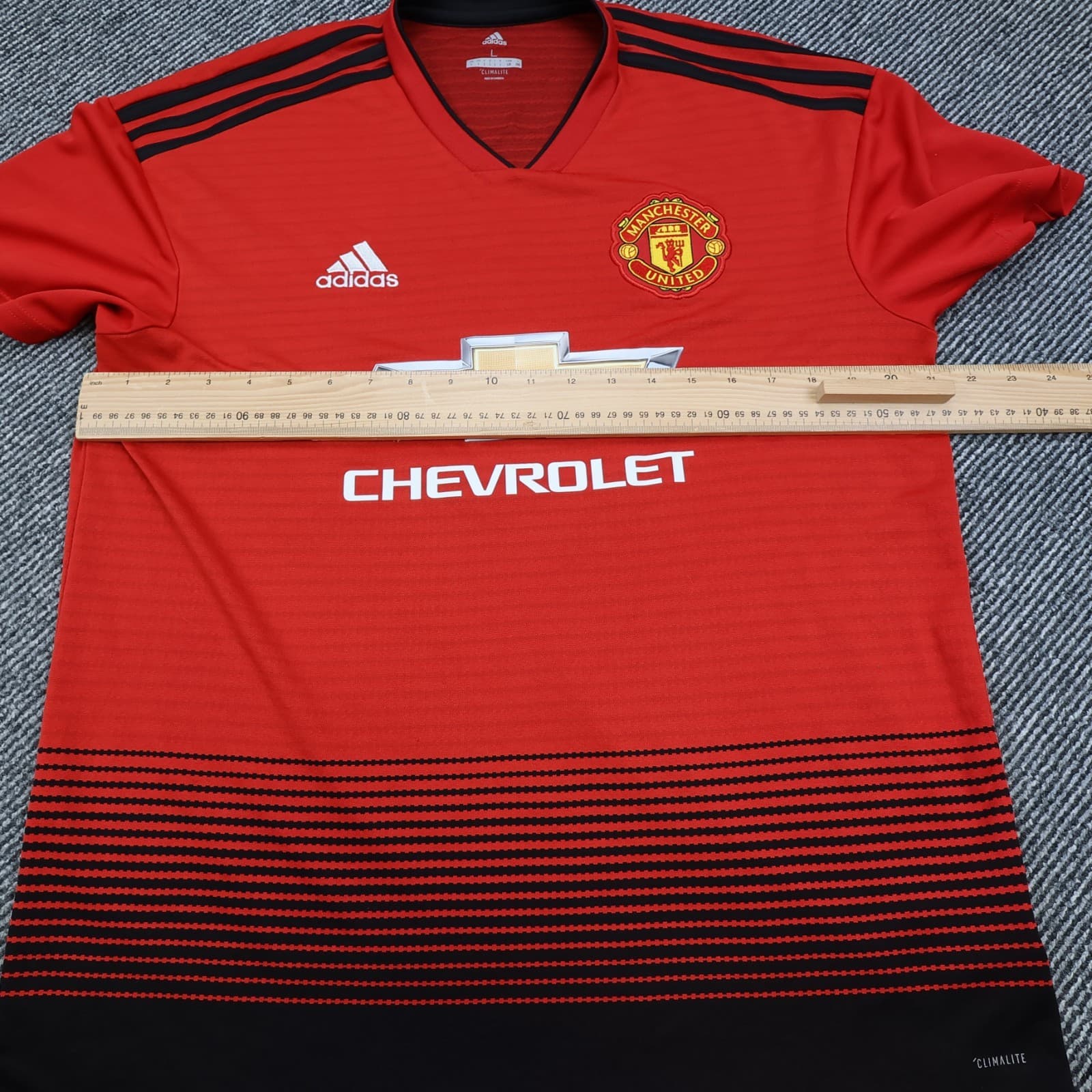 Manchester United Shirt Large Red Home 2018 2019 Adidas Jersey Alexis Sanchez photo 12