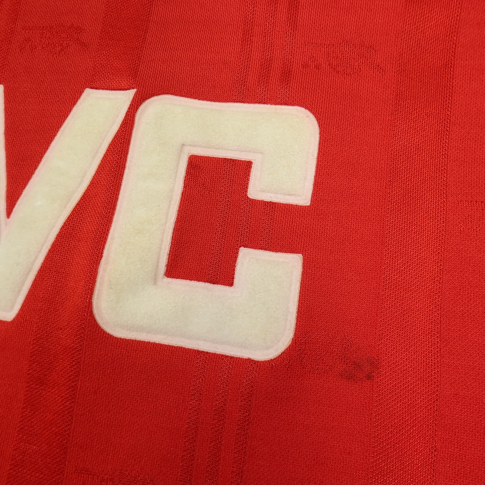 Vintage Arsenal Shirt Large Red Home Kit 1986 1988 Adidas Jersey JVC 80s photo 8