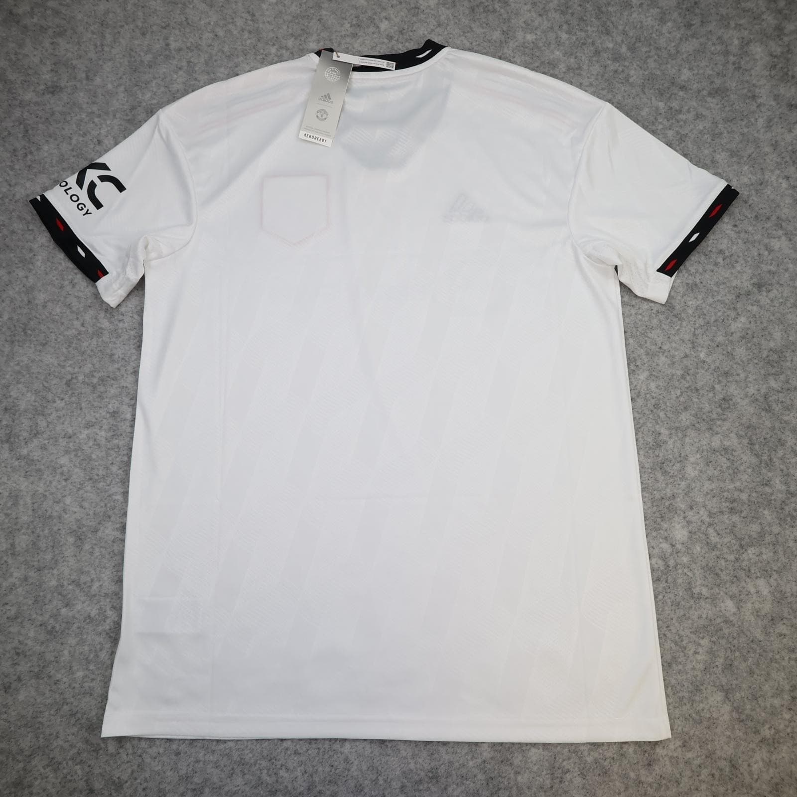 Manchester United Away Shirt Mens Large White 2022 2023 Adidas Soccer Jersey photo 9