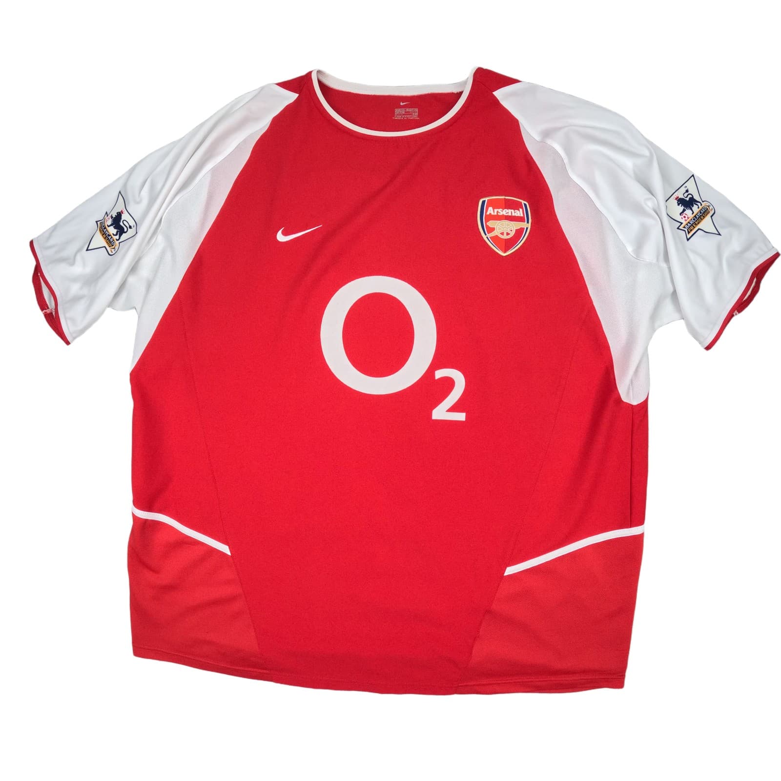 Arsenal Football Shirt Extra Large Red Home 2002 2004 Nike Thierry Henry Jersey photo 2