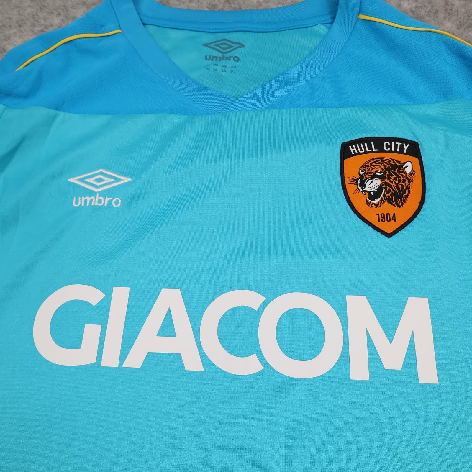 Hull City Goalkeeper Shirt Mens 3XL Blue Football Umbro Giacom Ingram 13 Jersey photo 3
