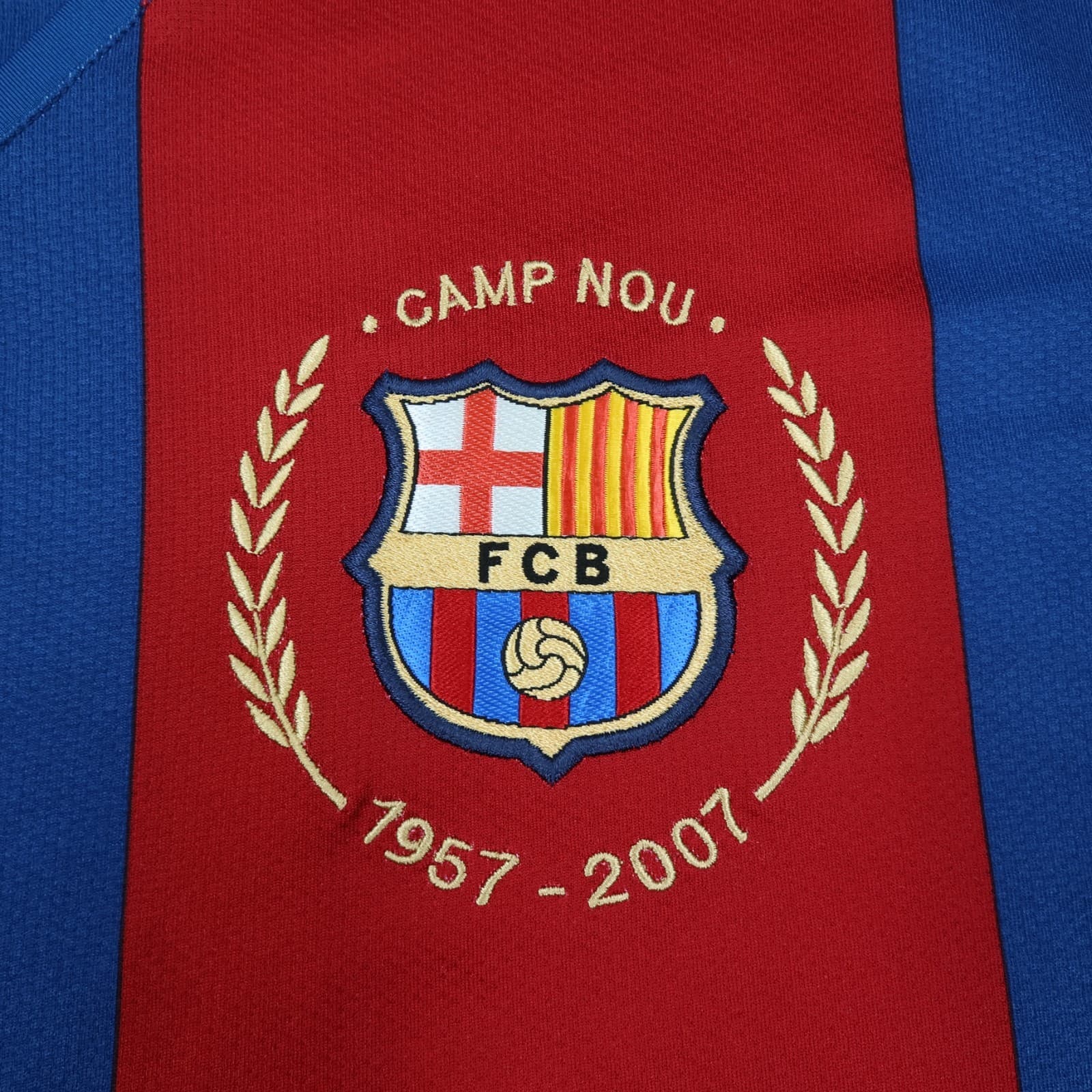 Vintage Barcelona Shirt Extra Large Red Home Kit 2007 2008 Nike Jersey photo 3