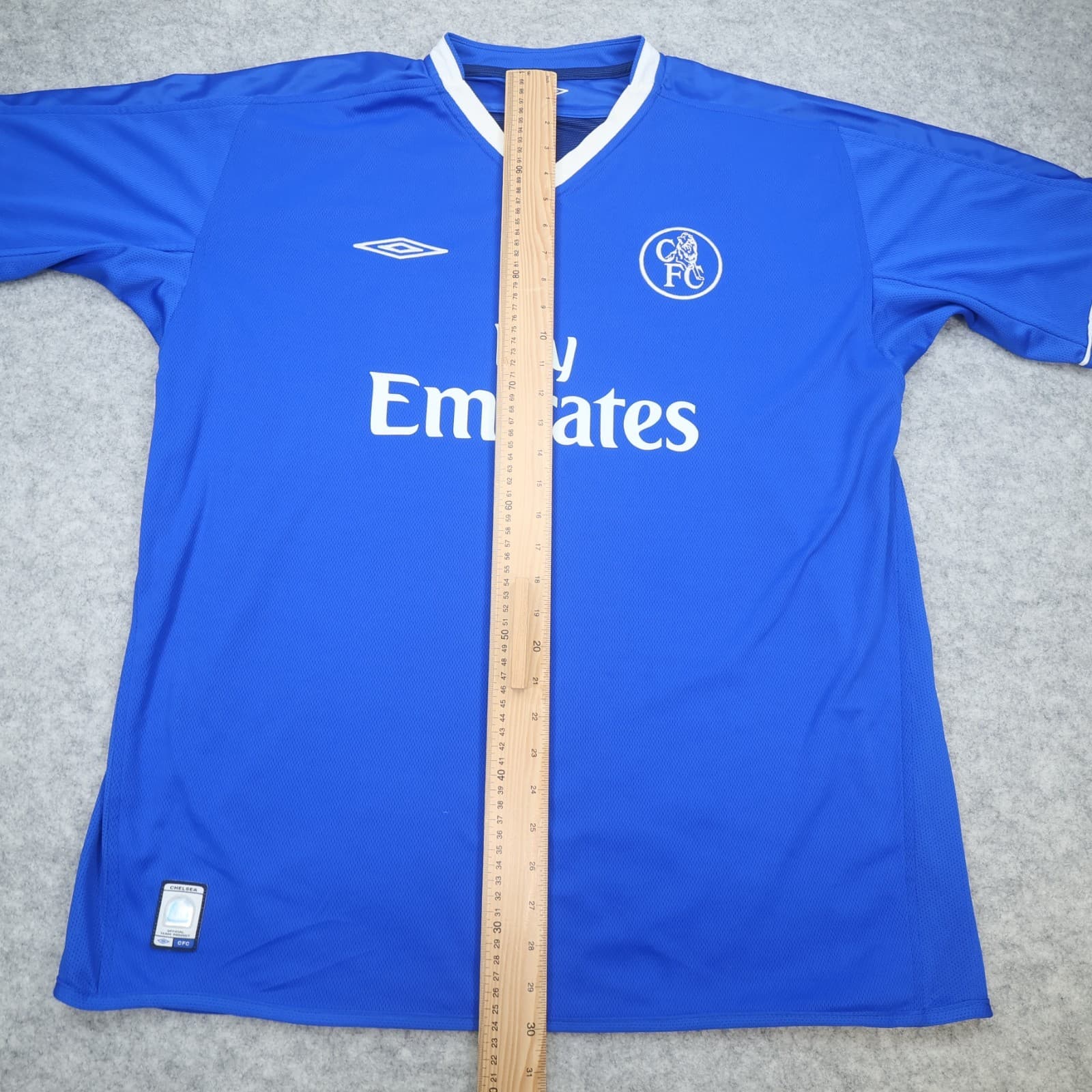 Chelsea Shirt Extra Large Blue Home Kit 2003 2005 Soccer Jersey Didier Drogba photo 12