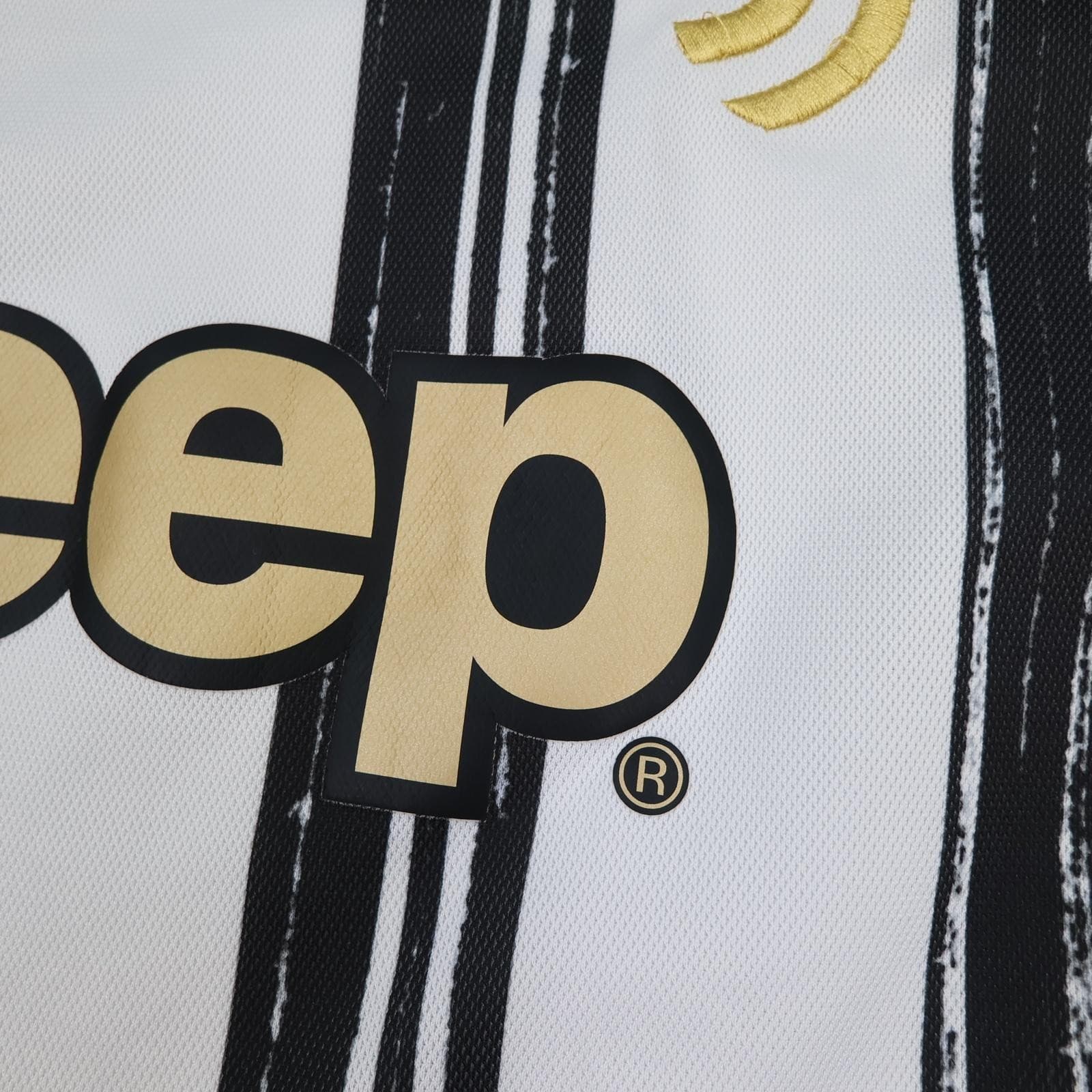 Juventus Shirt Mens Medium White Home 2020 2021 Adidas Jeep Soccer Jersey photo 5