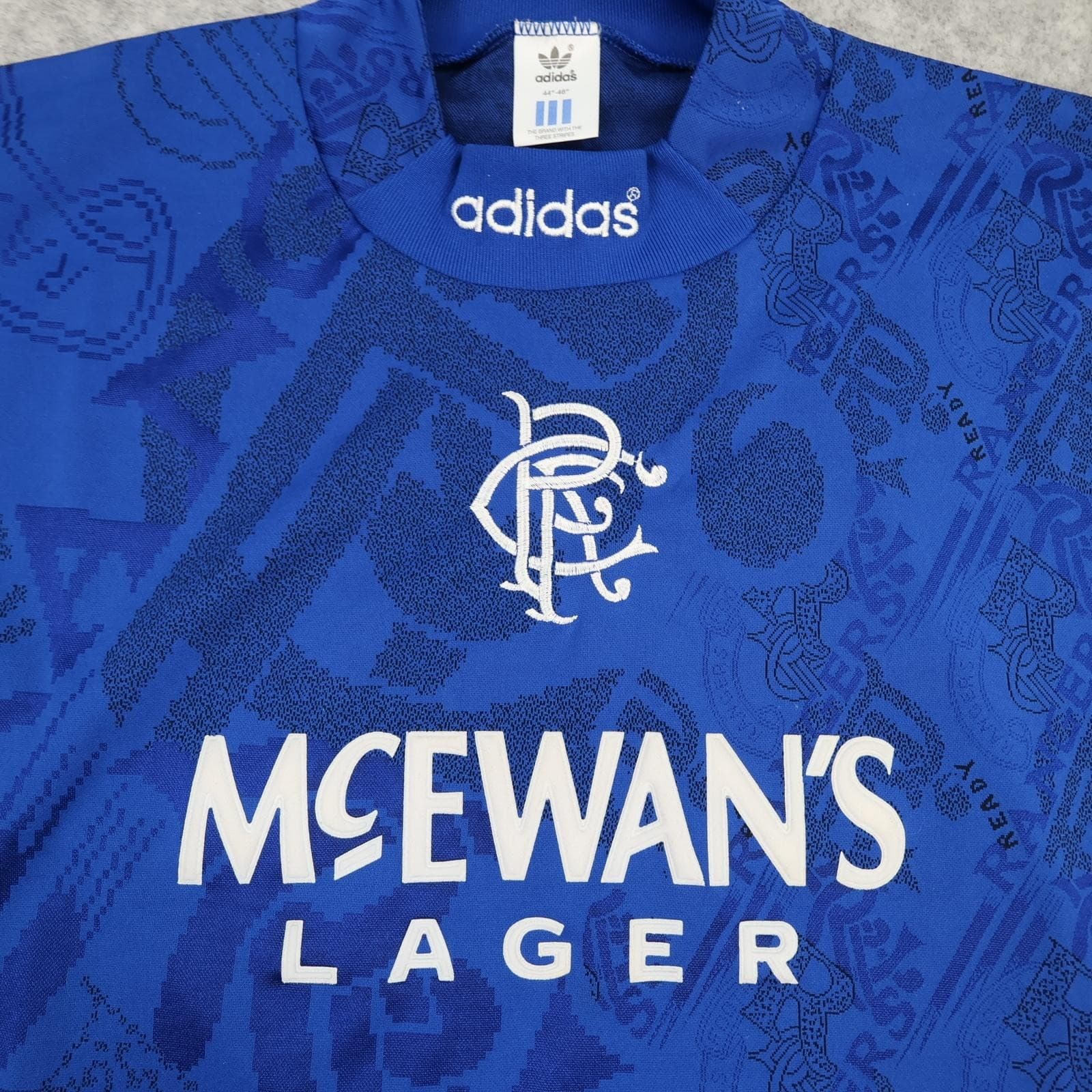 Vintage Rangers Shirt Mens XL Blue Home 1994 1996 Football Adidas McEwan's photo 3