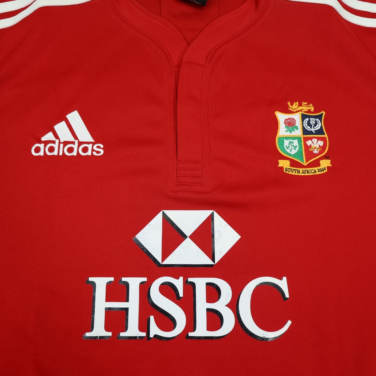 Lions Rugby Shirt Extra Large Adidas Jersey 2009 HSBC South Africa Tour photo 3