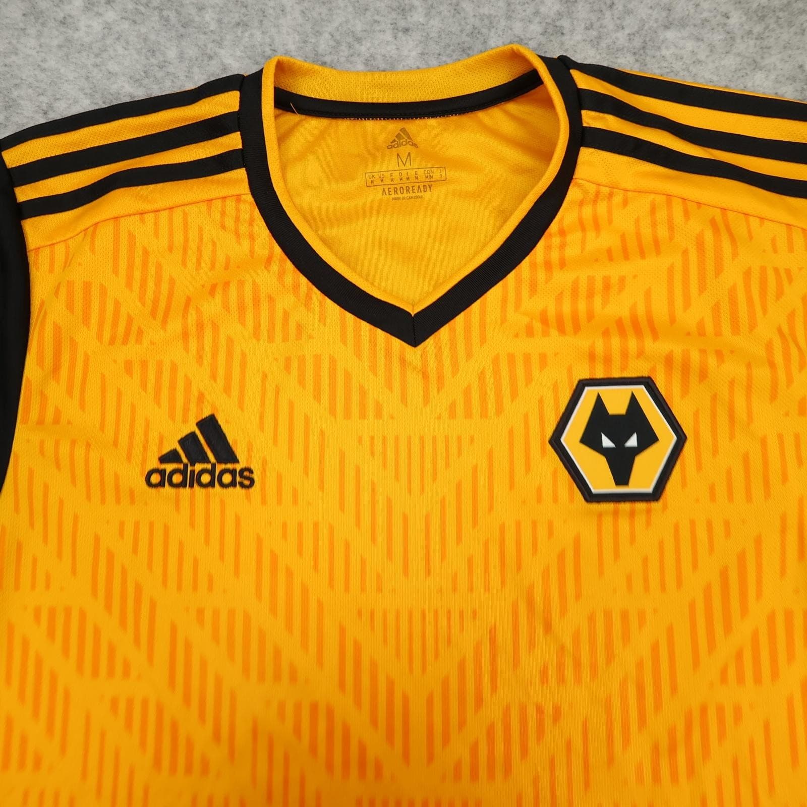 Wolverhampton Wanderers Shirt Mens Medium Home 2020 2021 Football Jersey Adidas photo 3