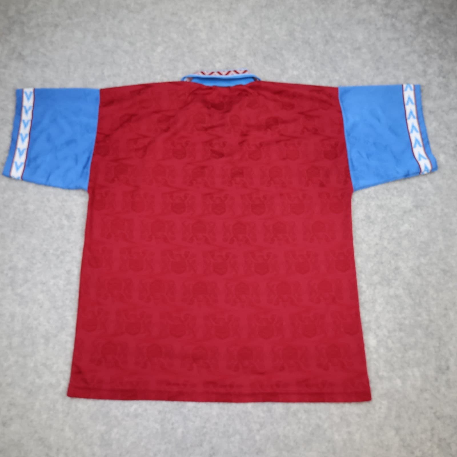 Vintage Burnley Football Shirt Mens Claret Home 1993 1995 Mitre Football photo 9