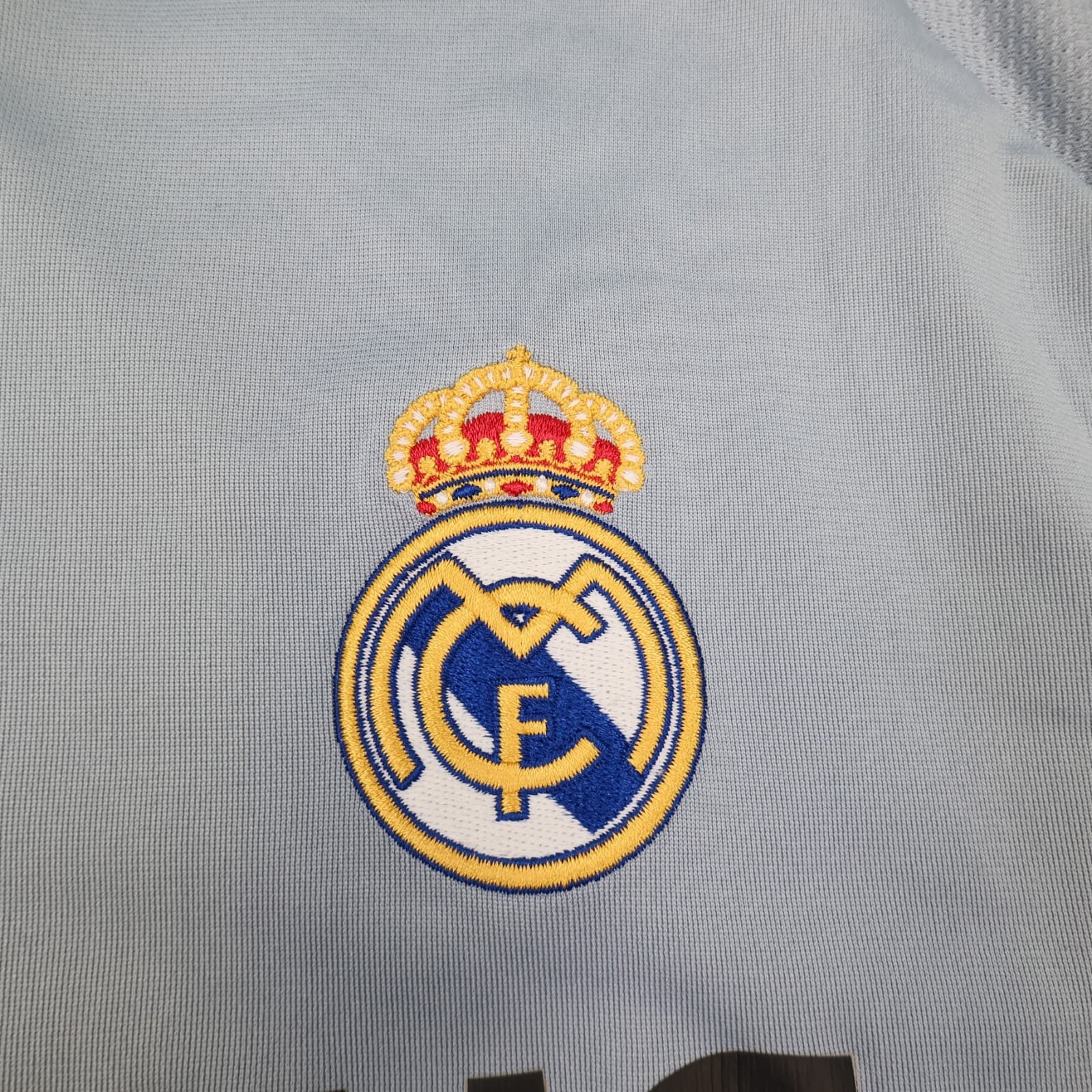 Vintage Real Madrid Shirt Large Grey Third Kit 2005 2006 Adidas Soccer Jersey photo 4