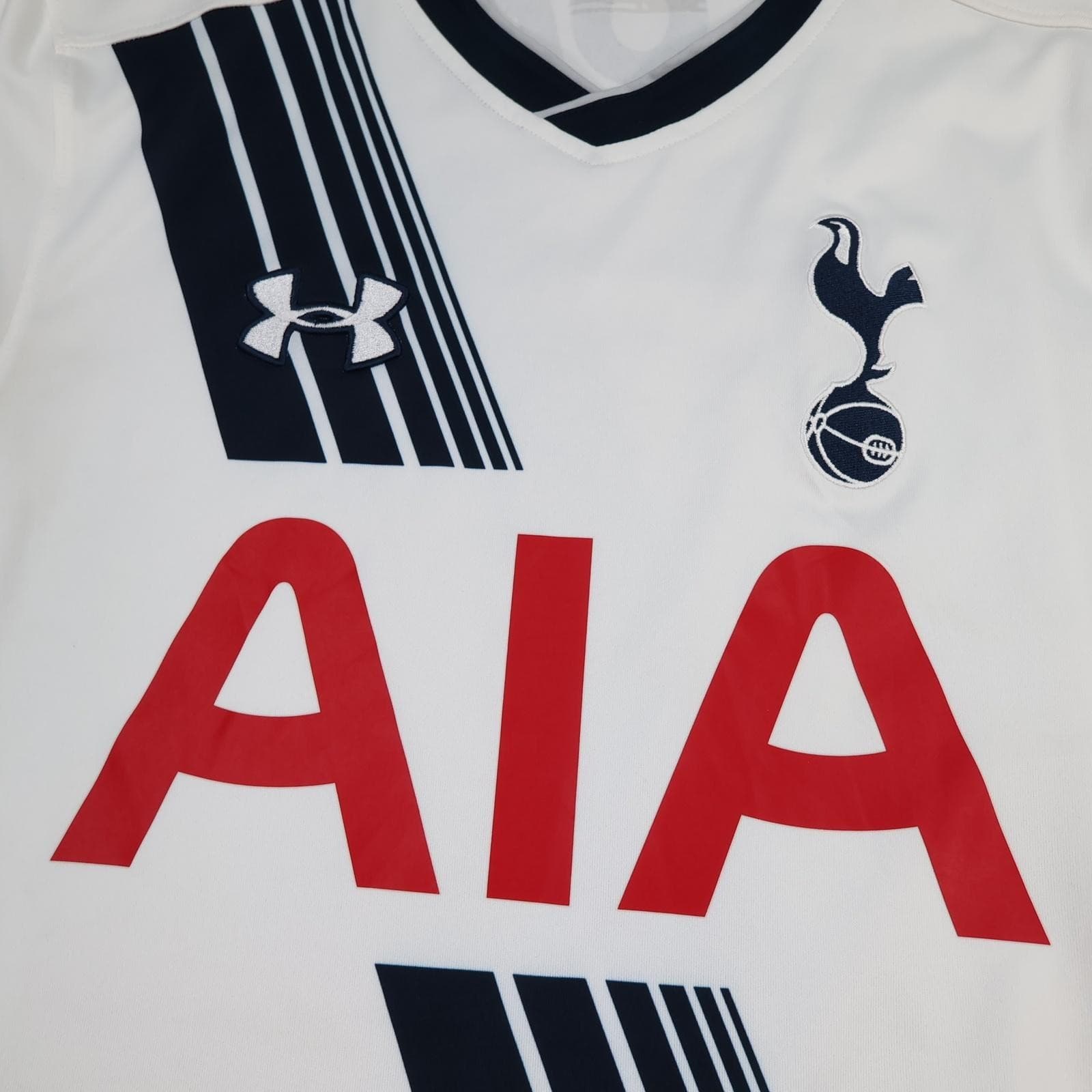 Tottenham Hotspur Shirt Mens Small White Home 2015 2016 EPL Under Armour Son 7 photo 3