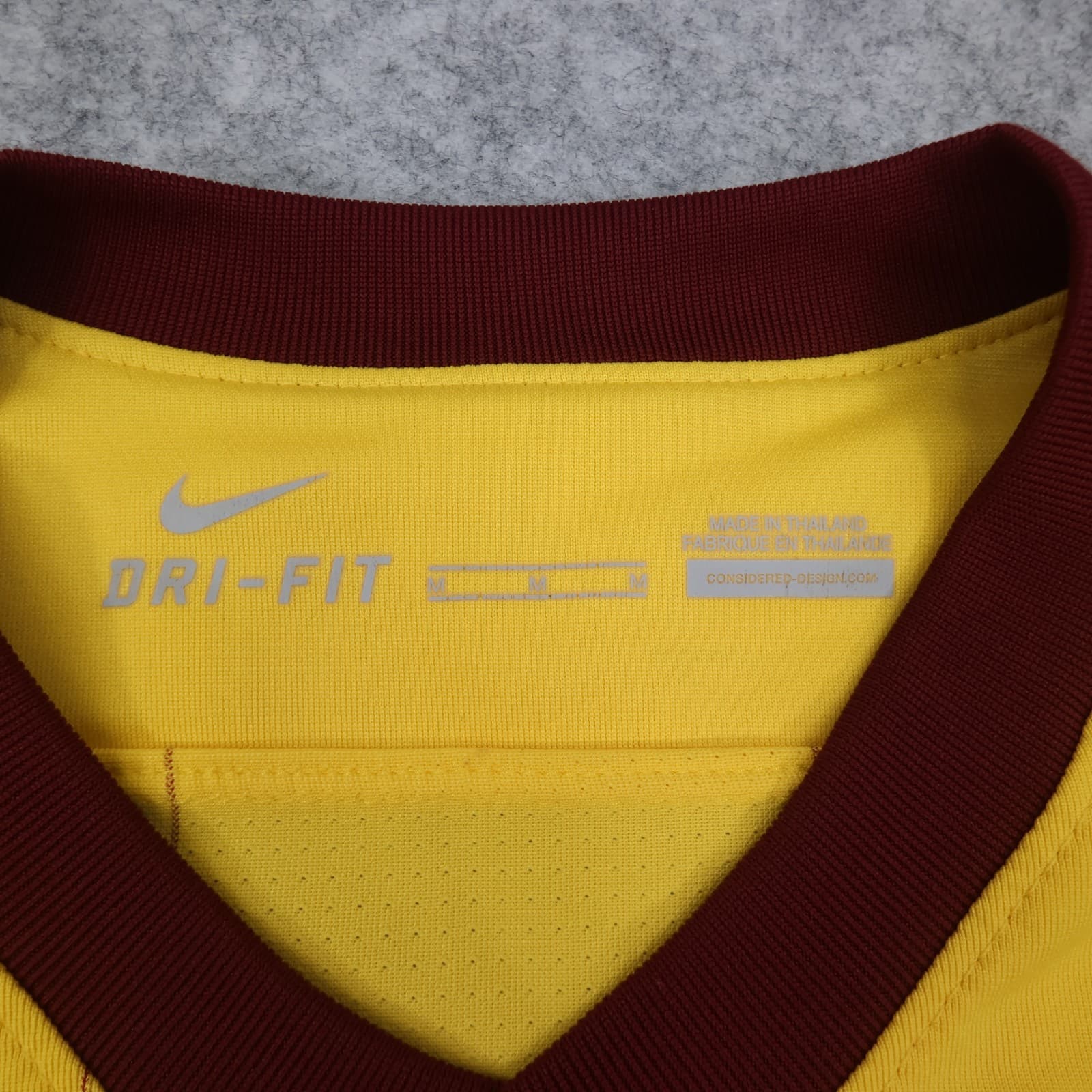 Arsenal Shirt Medium Yellow Away Kit 2010 2013 Nike Soccer Jersey photo 6