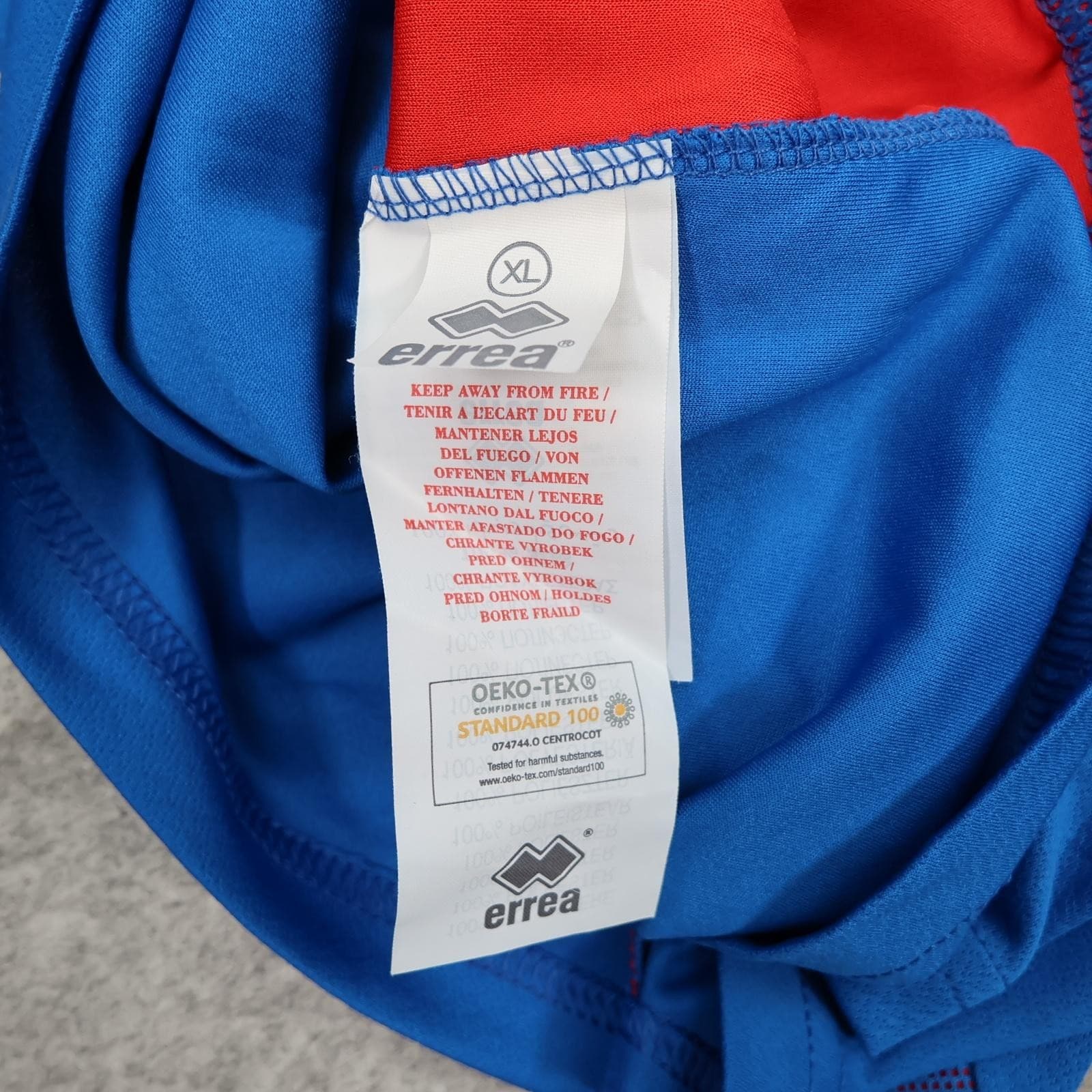 Iceland Home Shirt Mens XL Blue 2018 2019 Football Errea KSI Authentic Jersey photo 11