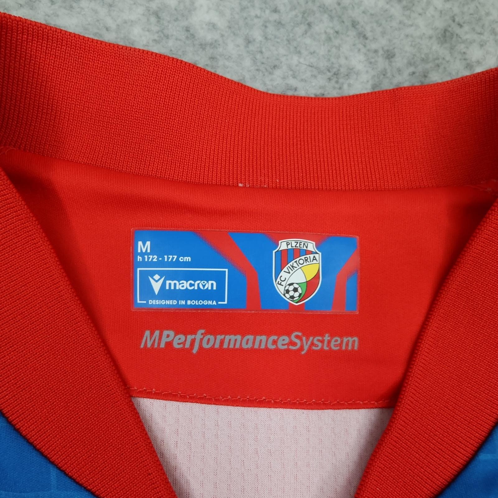 FC Viktoria Plzen Shirt Mens Medium Red Home Football Macron 2023 2024 photo 7