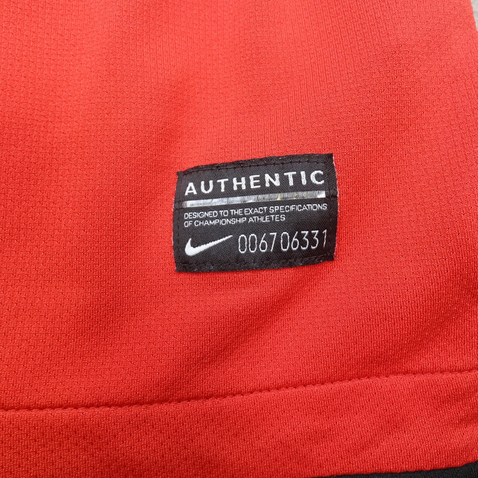 Manchester United Shirt Extra Large Red Home Kit 2010 2011 Nike Soccer Jersey photo 3