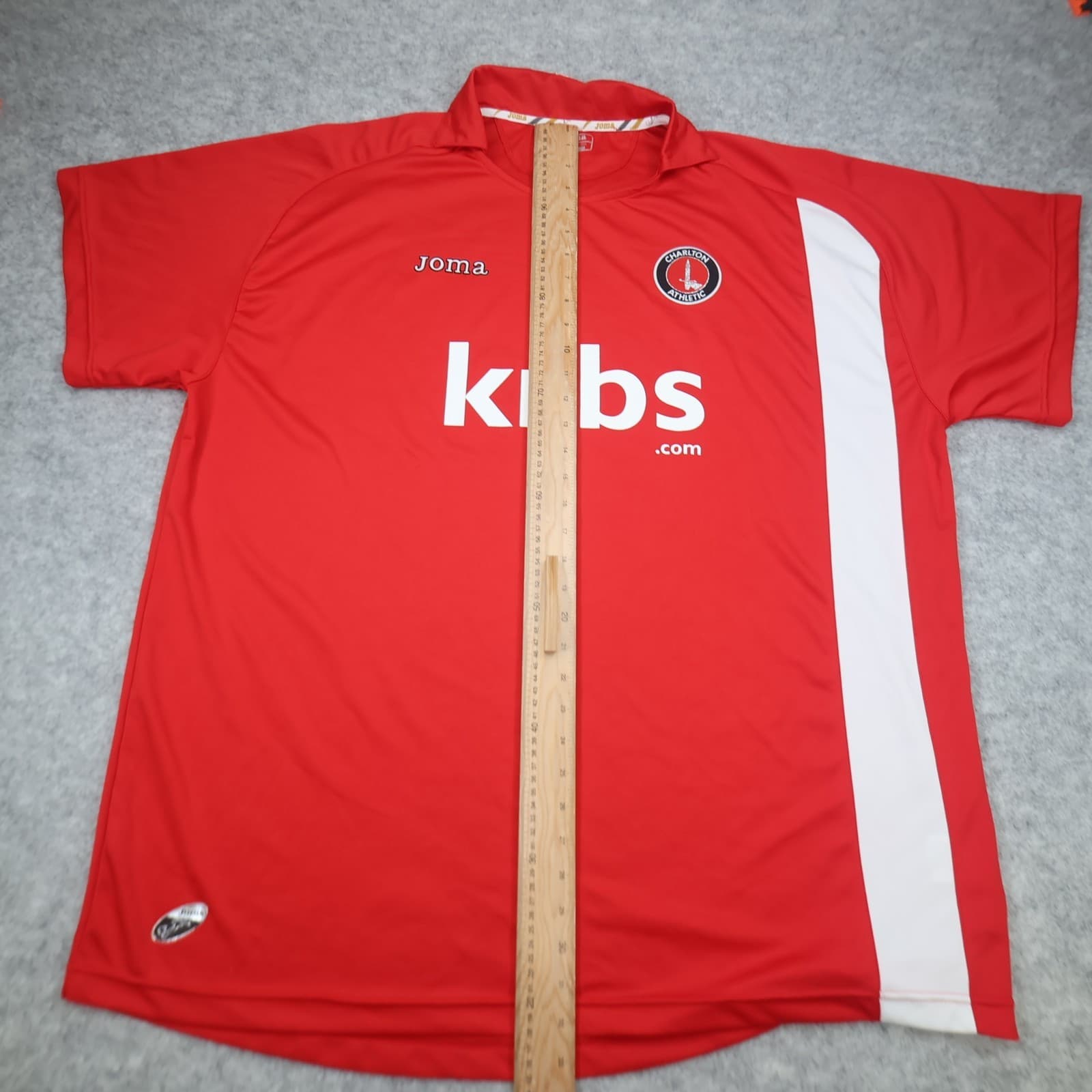 Charlton Athletic Shirt 4XL Red Home Kit 2009 2010 Joma Soccer Jersey XXXXL photo 13