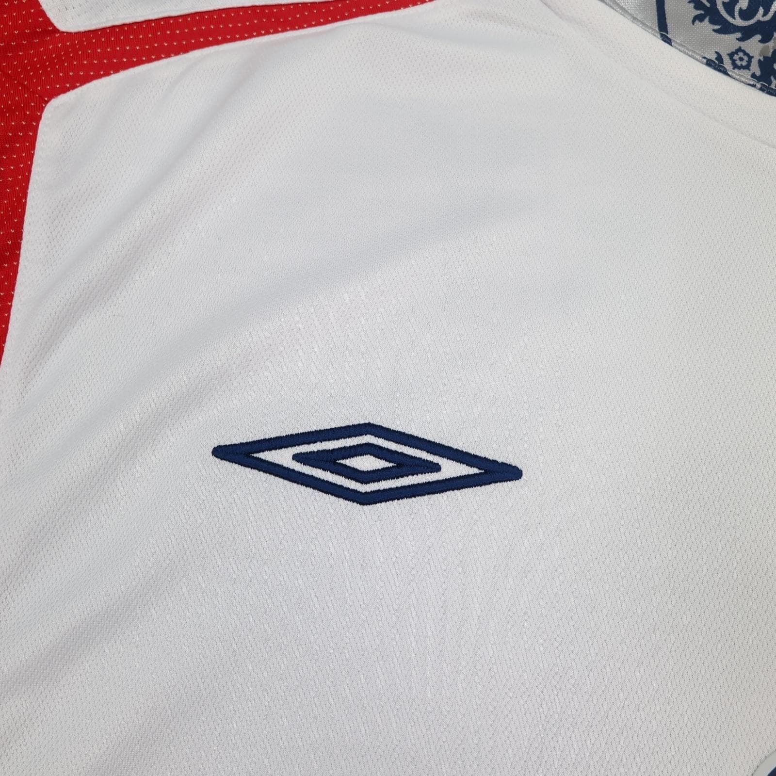 Vintage England Home Shirt Mens 2XL White 2005 2007 Football Umbro Rooney 9 photo 8