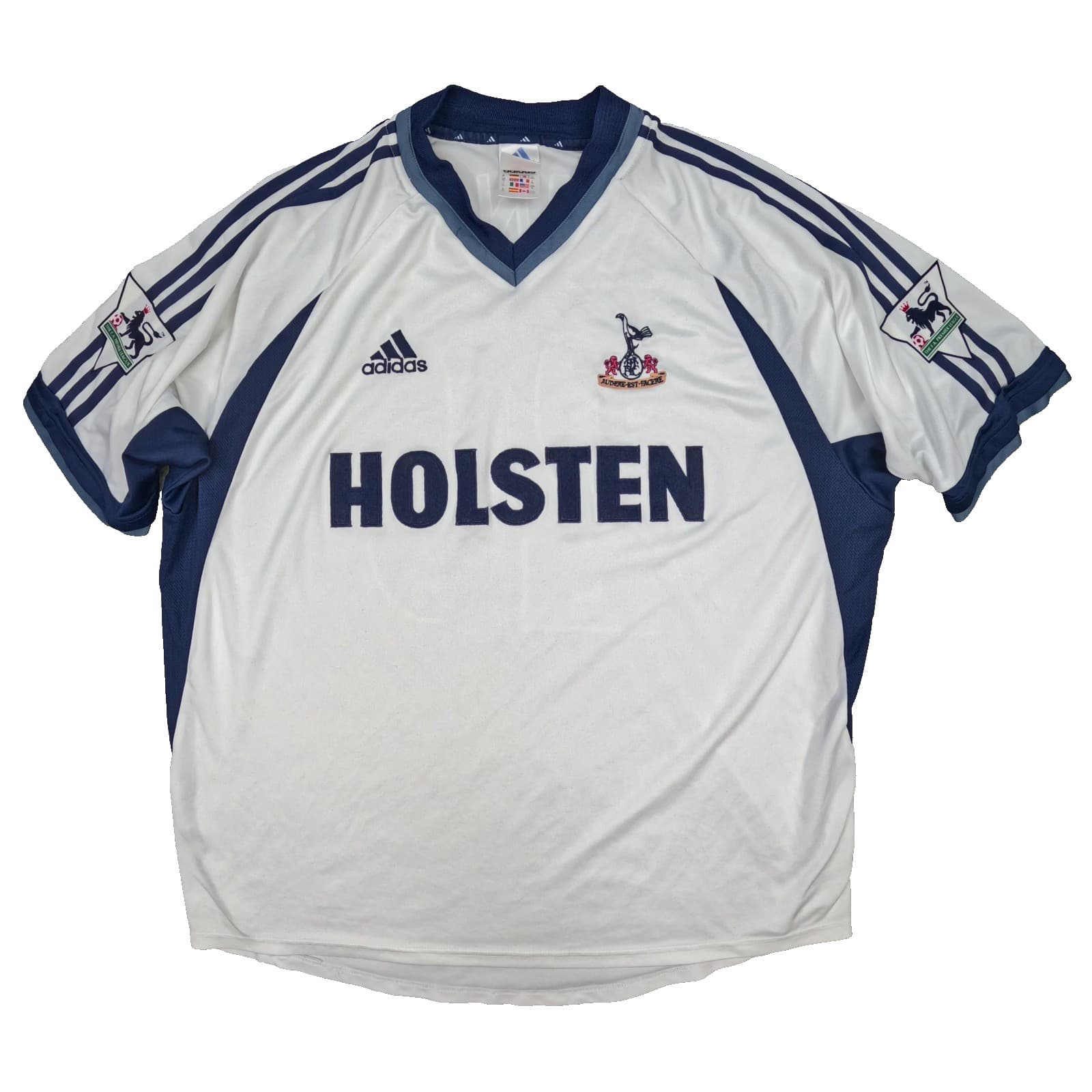 Tottenham Hotspur Shirt Extra Large White Home 2001 2002 adidas Ledley King 26 photo 2