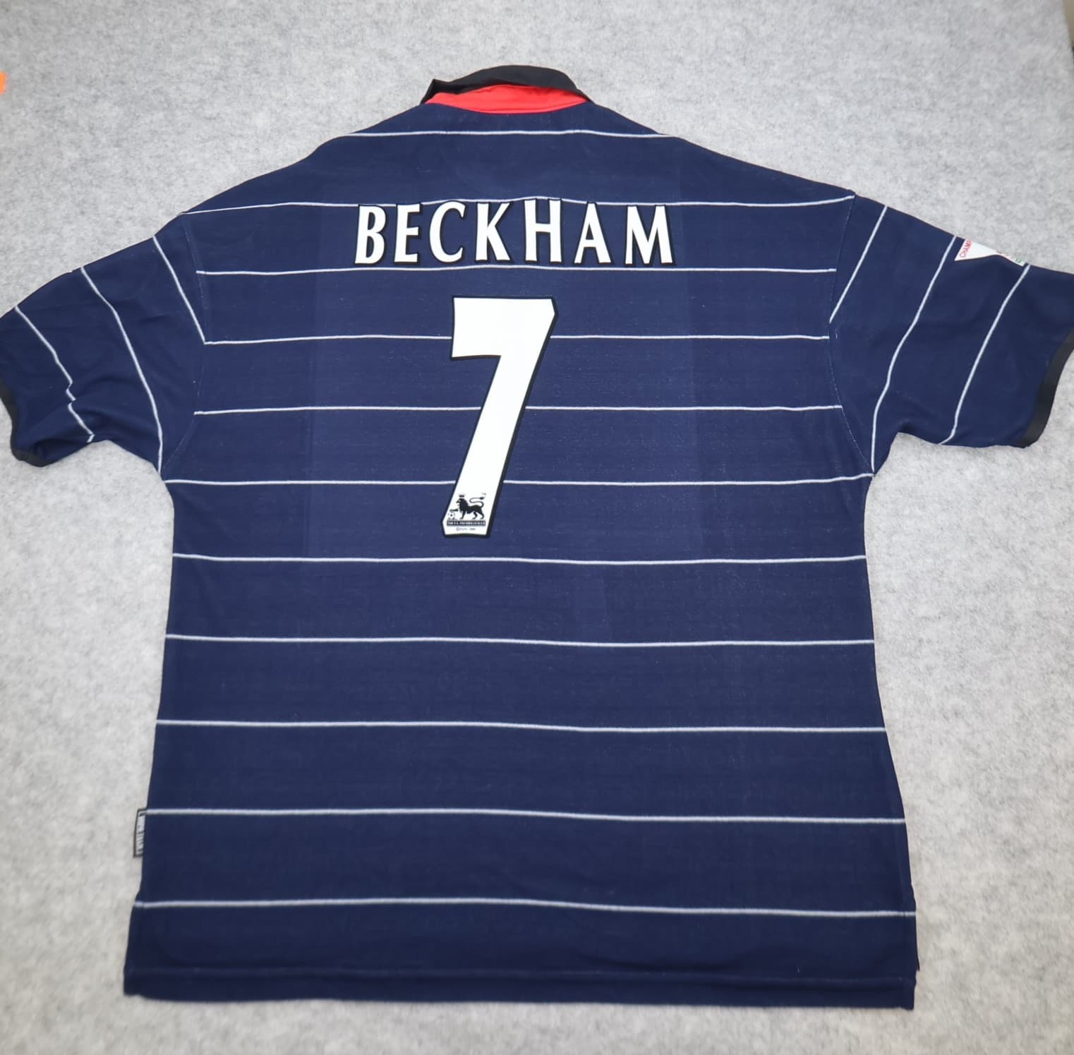 Manchester United Shirt 2XL Blue Away 1999 2000  Umbro David Beckham Jersey