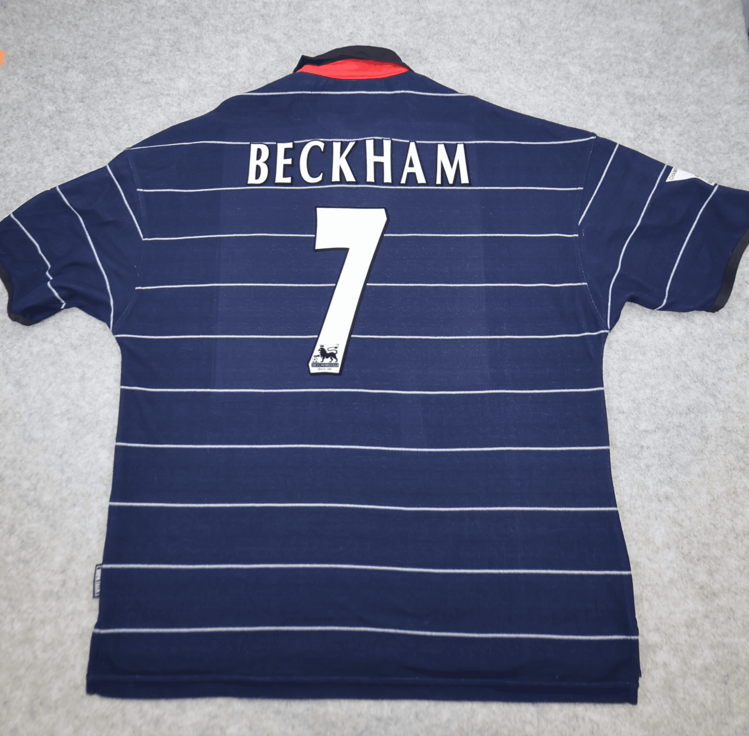 Manchester United Shirt 2XL Blue Away 1999 2000  Umbro David Beckham Jersey