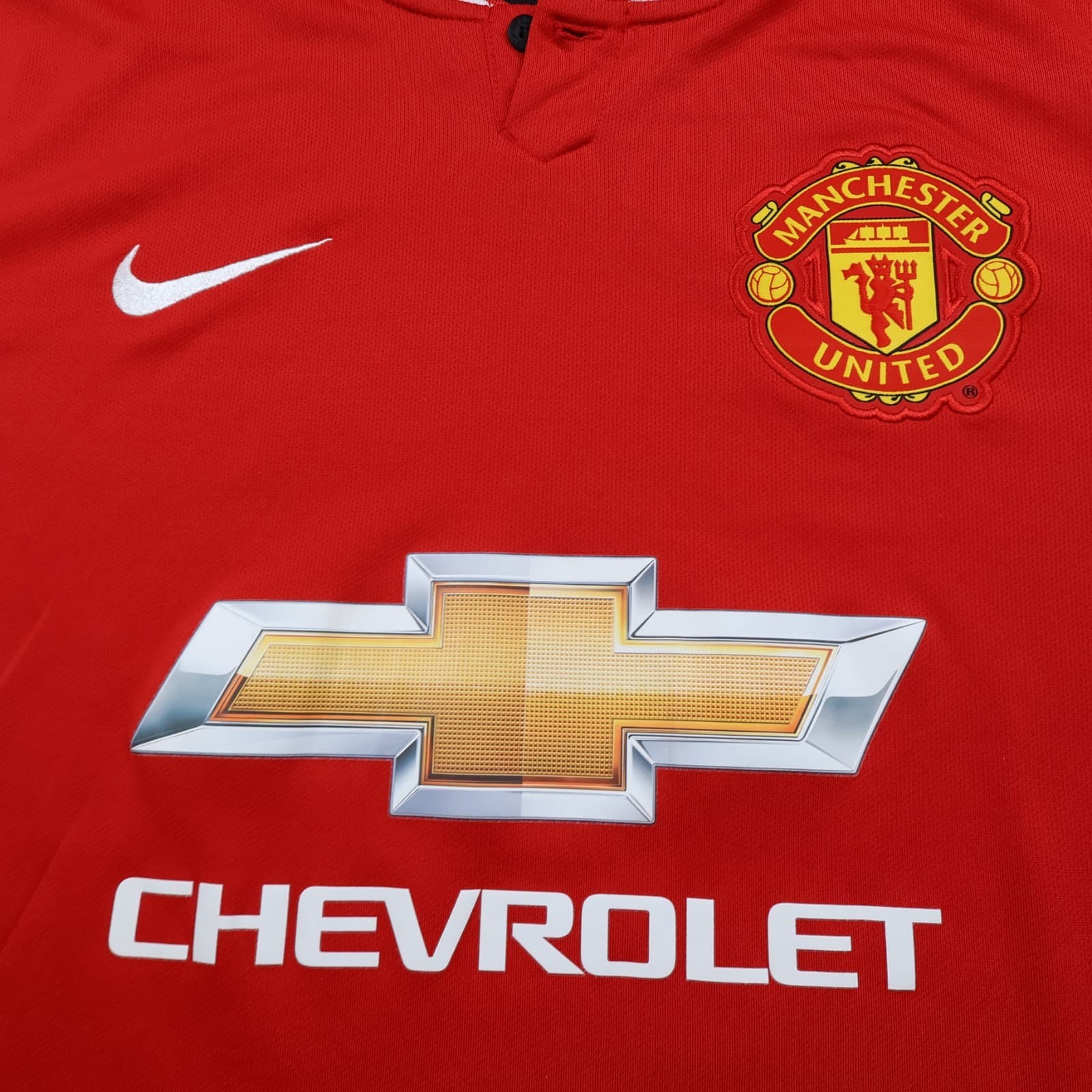 Manchester United Shirt Large Red Home Kit 2014 2015 Nike Jersey Van Persie 20 photo 3