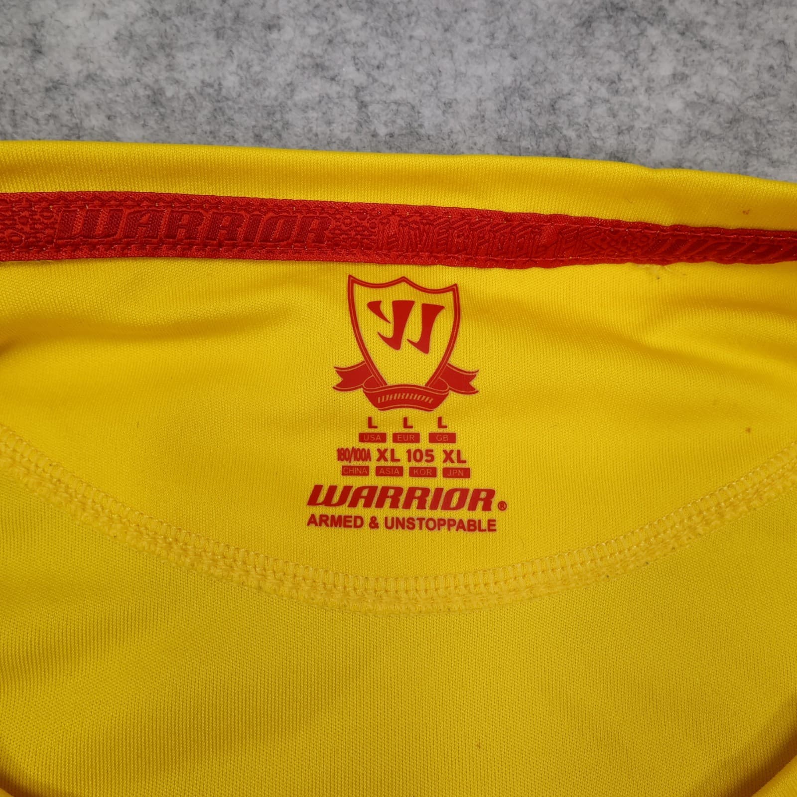 Liverpool Shirt Large Yellow Away Kit 2014 2015 Warrior Soccer Jersey photo 8