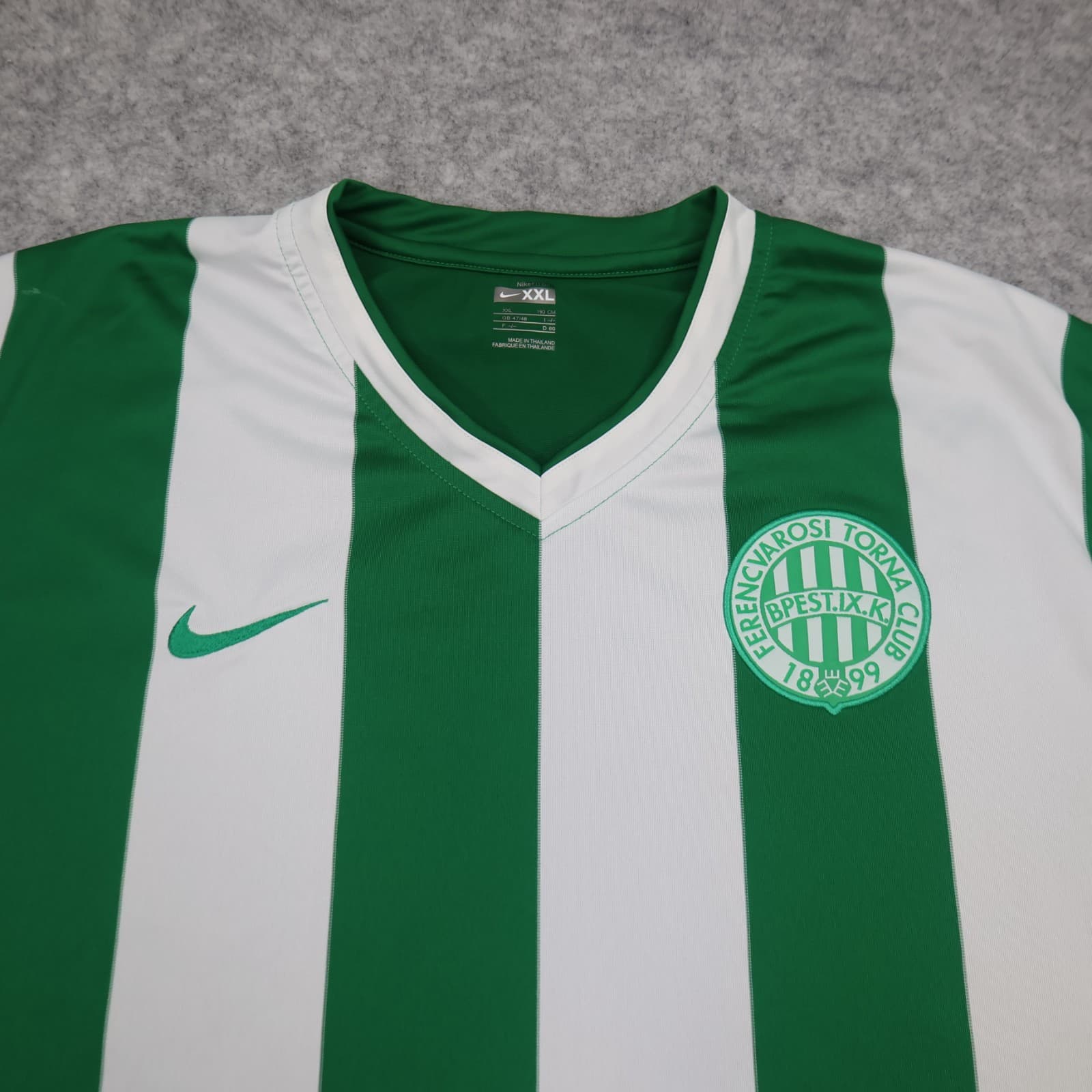 Vintage Ferencvaros Shirt 2XL Green Home Kit 2007 2008 Nike Soccer Jersey photo 3