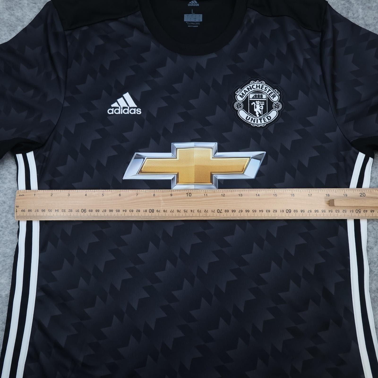 Manchester United Shirt Mens Medium Black Away 2017 2018 Adidas Bailly 3 photo 10
