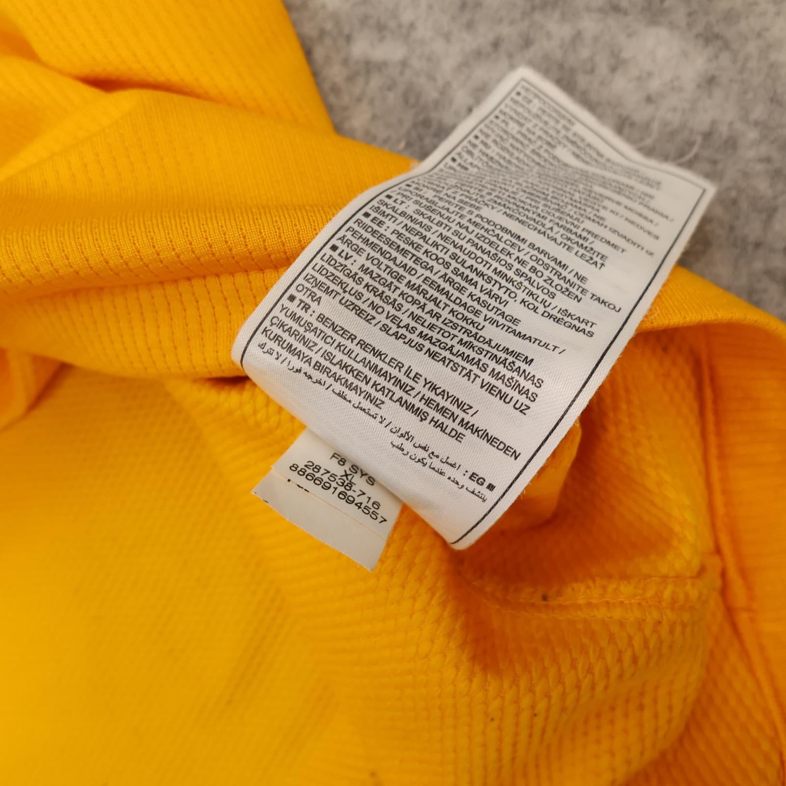 Arsenal Shirt Mens Extra Large Yellow Away 2008 2009 Football Nike Soccer Jersey photo 15