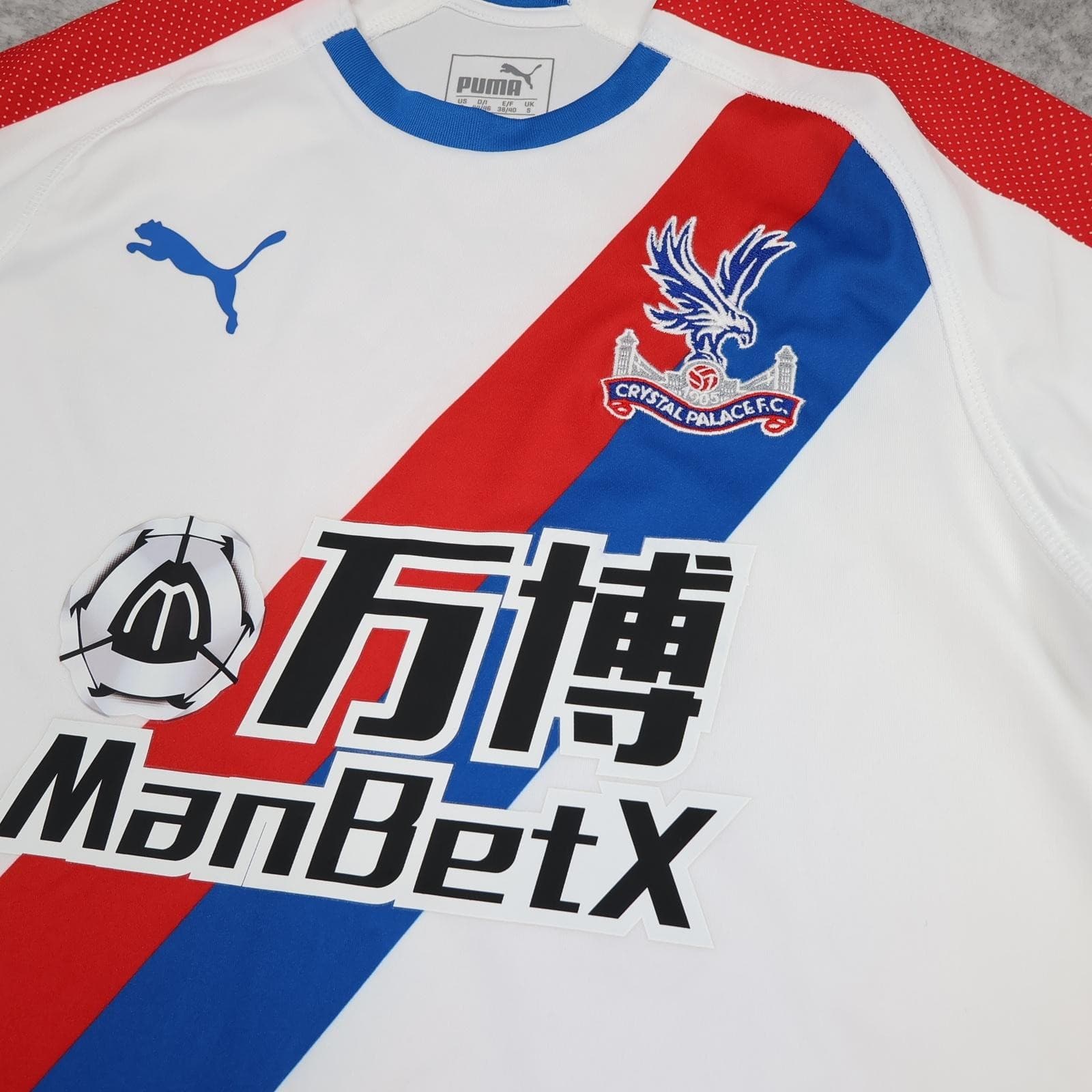 Crystal Palace Away Shirt Mens Small White 2018 2019 Football Puma ManBetX photo 5