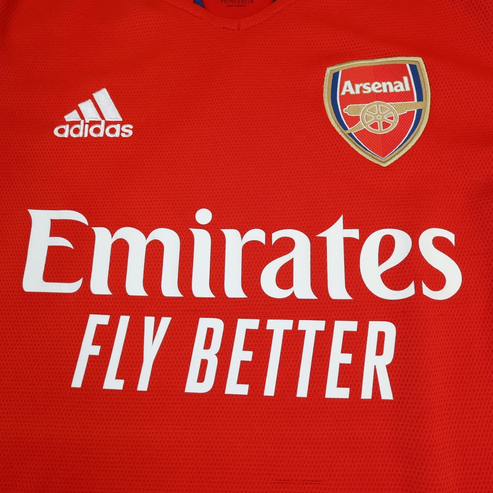 Arsenal Shirt Mens Medium Red Home 2021 2022 EPL Football Adidas Soccer Jersey photo 3