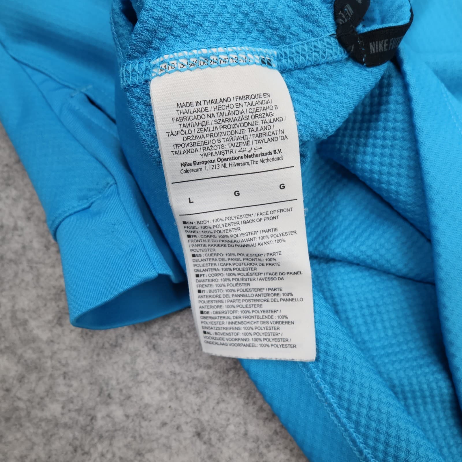 Manchester City Tracksuit Top Large Blue 2014 2015 1/4 Zip Nike Jacket MCFC photo 12