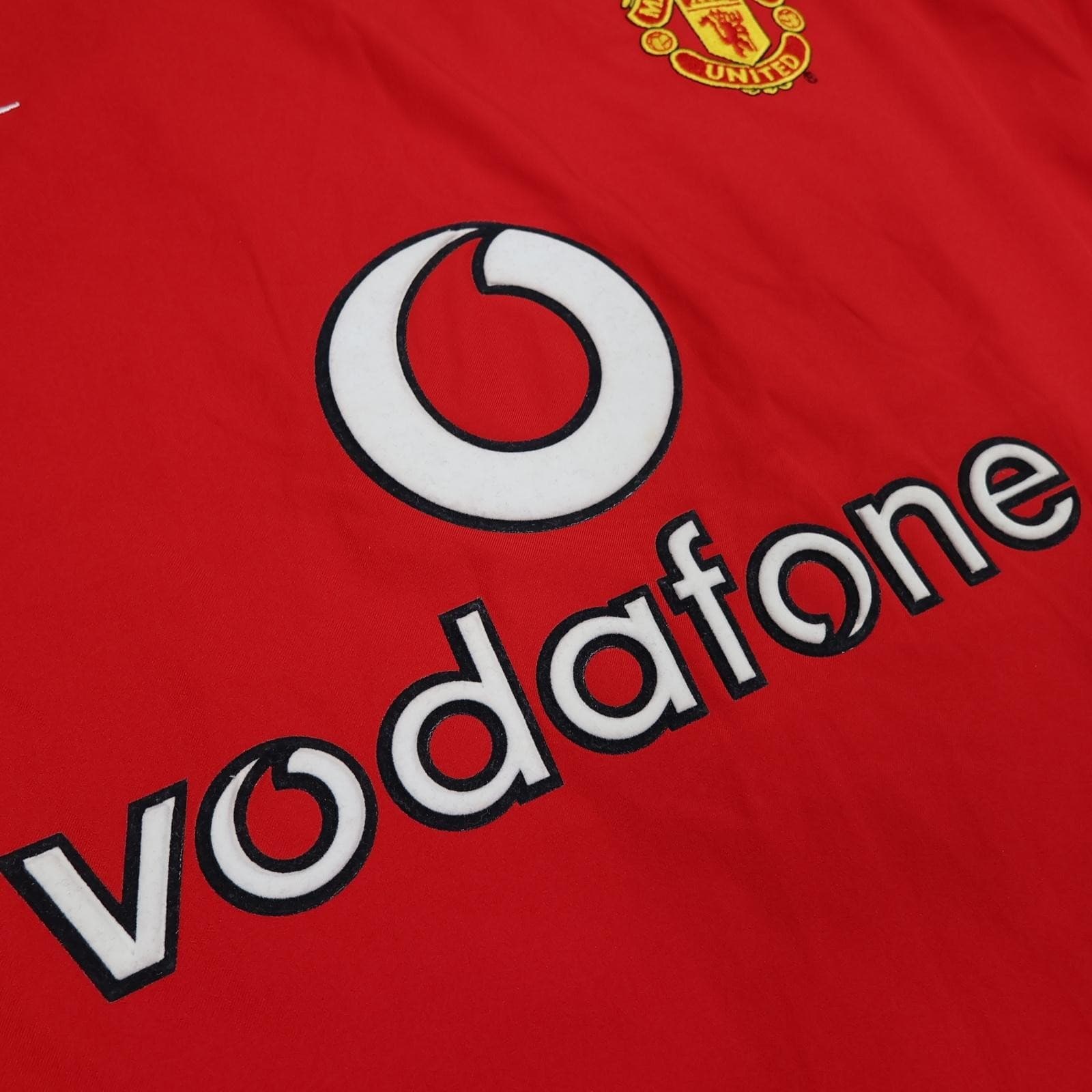 Vintage Manchester United Shirt Mens XL Red Home 2002 Nike Vodafone Beckham 7 photo 7