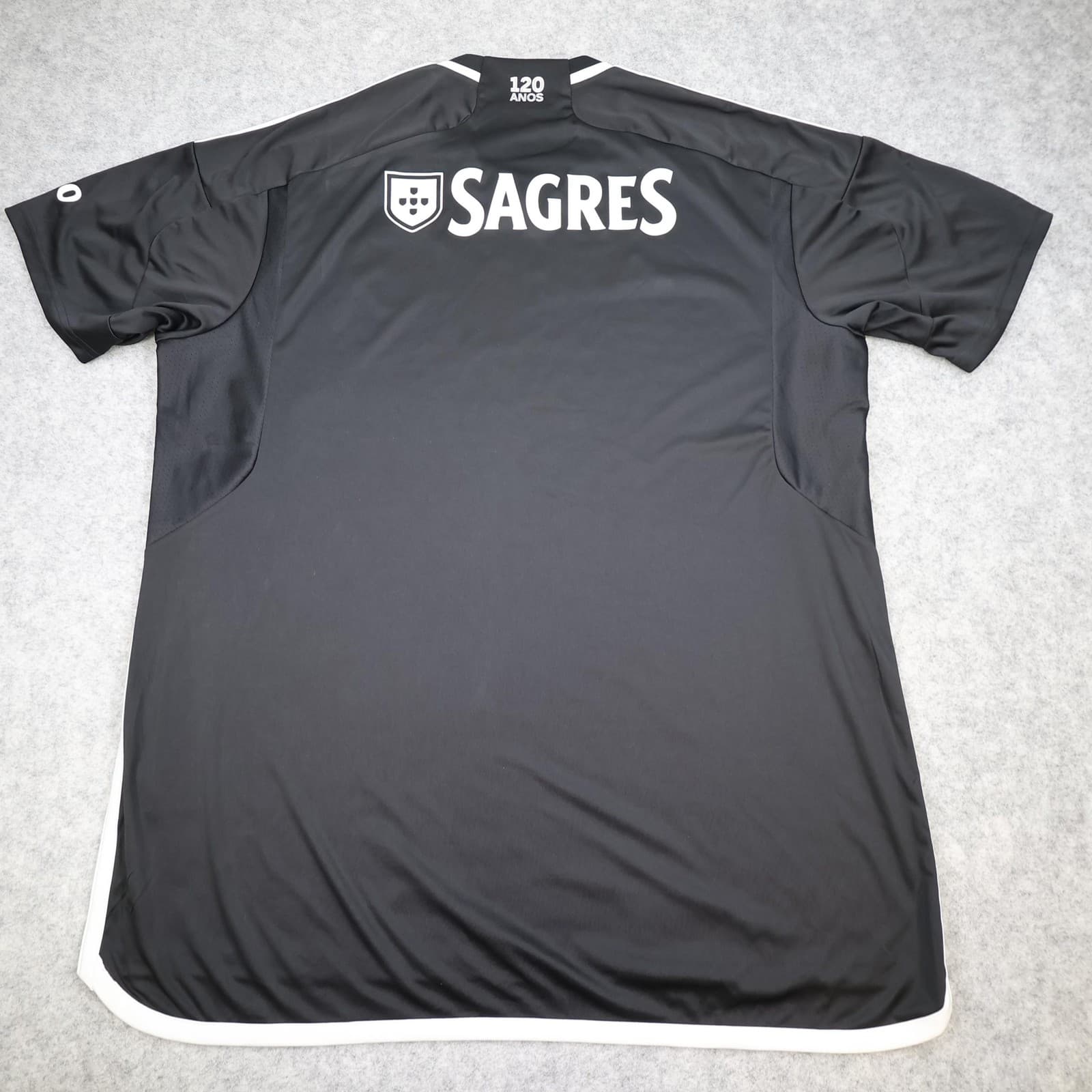 Benfica Shirt Mens 2XL Black 2023 2024 Football Adidas Emirates Jersey 120 Years photo 2