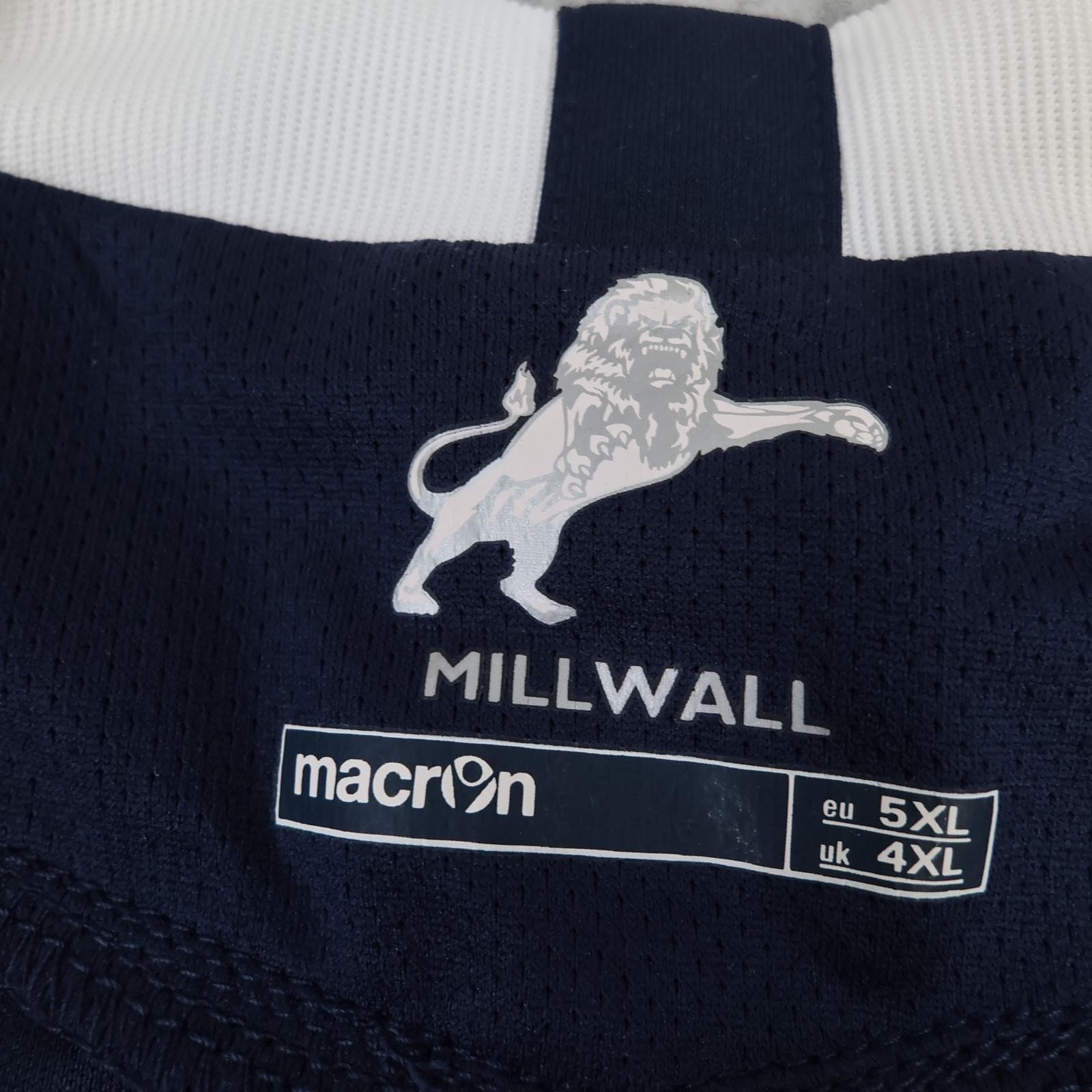 Millwall Shirt Mens 4XL Blue Home 2011 2012 EFL Football Macron Racing Plus photo 5