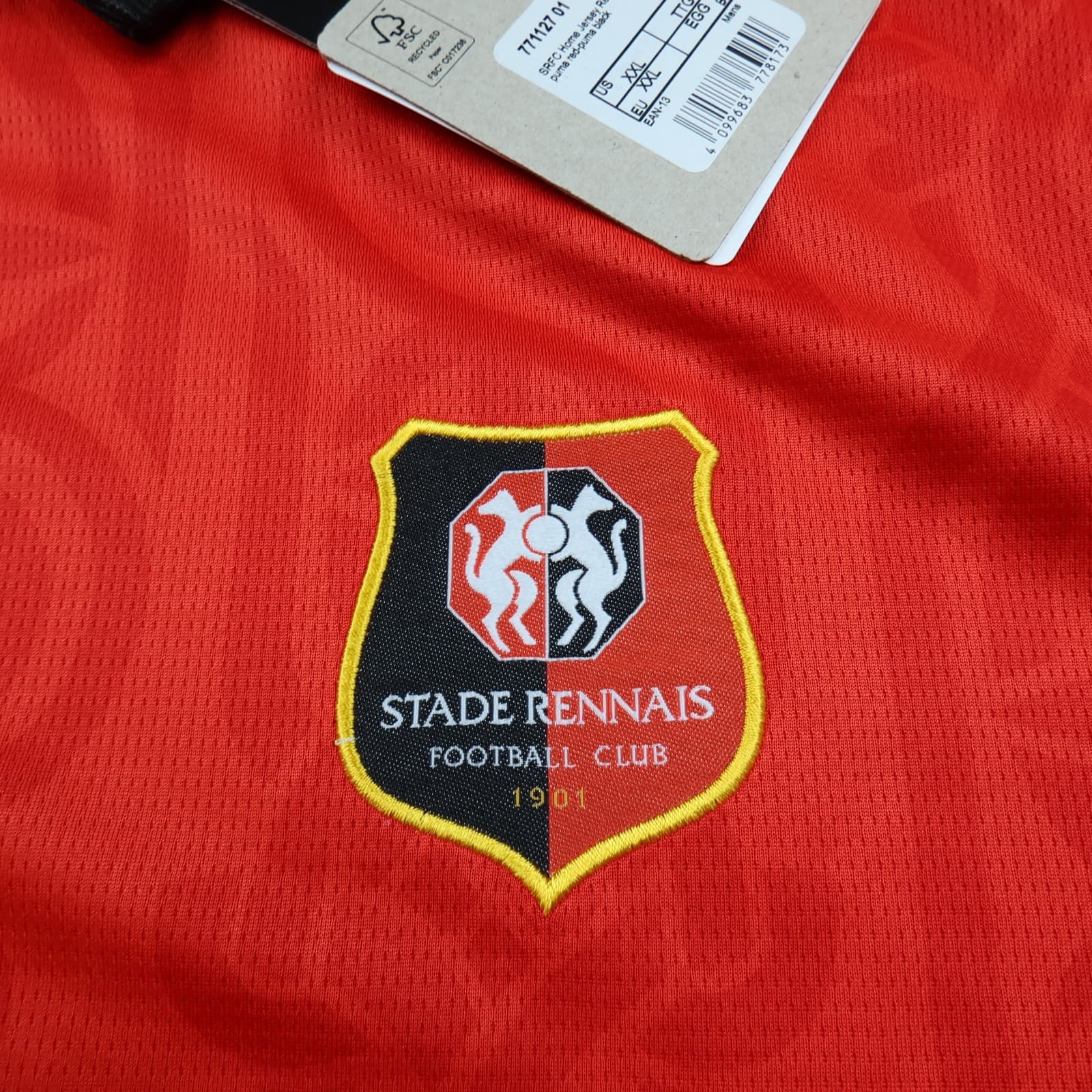 Stade Rennais Football Shirt 2XL Red Home Kit 2023 2024 Puma Soccer Jersey XXL photo 4