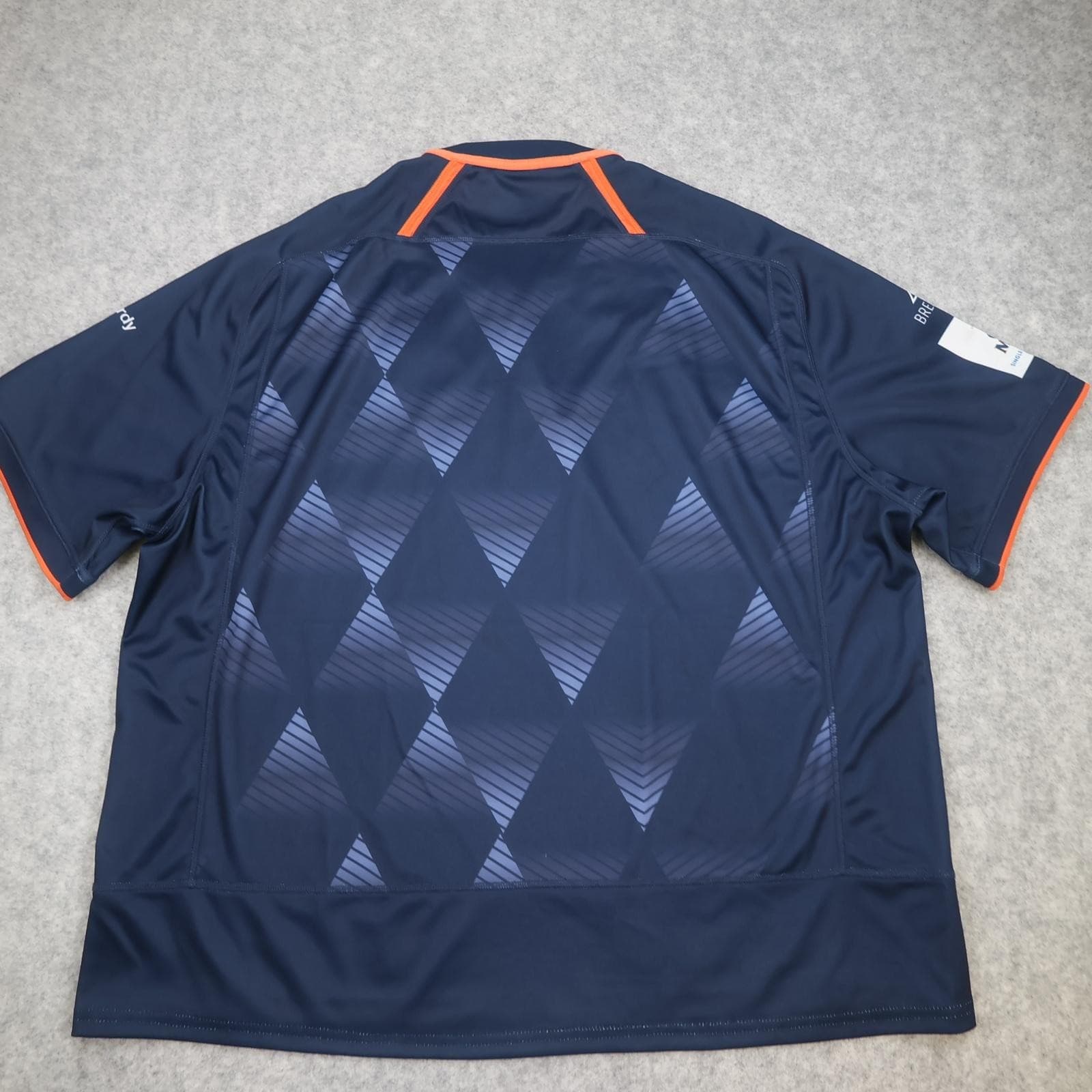 Edinburgh Rugby Shirt Mens 3XL Navy Rugby Union Macron Scottish 2022 2023 Jersey photo 2