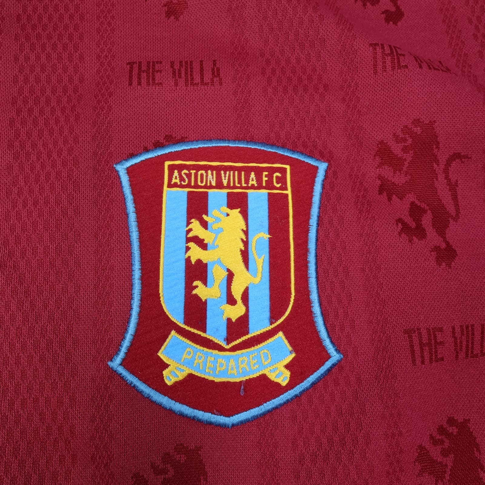 Vintage Aston Villa Shirt 2XL Burgundy Home Kit 1995 1997 Reebok Jersey 46" 48" photo 4